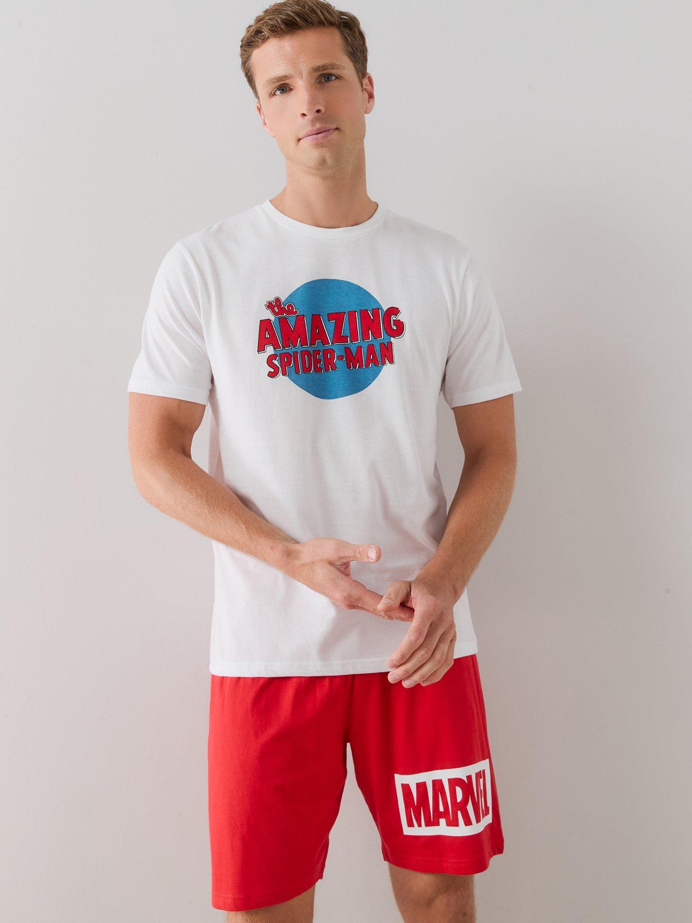 Image 2 of 7 of The Very Collection Spiderman Short Pyjama Set - Red