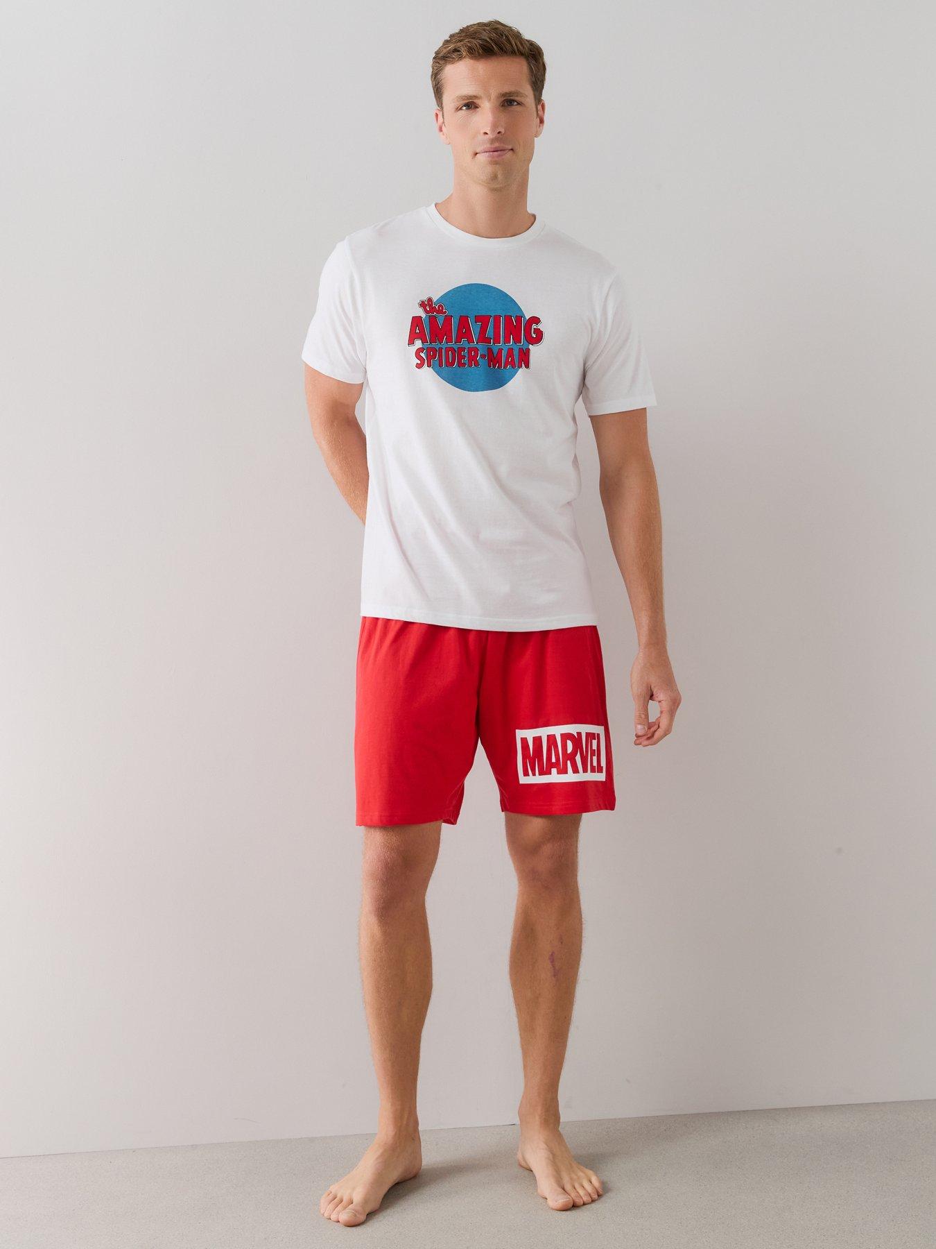 Image 3 of 7 of The Very Collection Spiderman Short Pyjama Set - Red