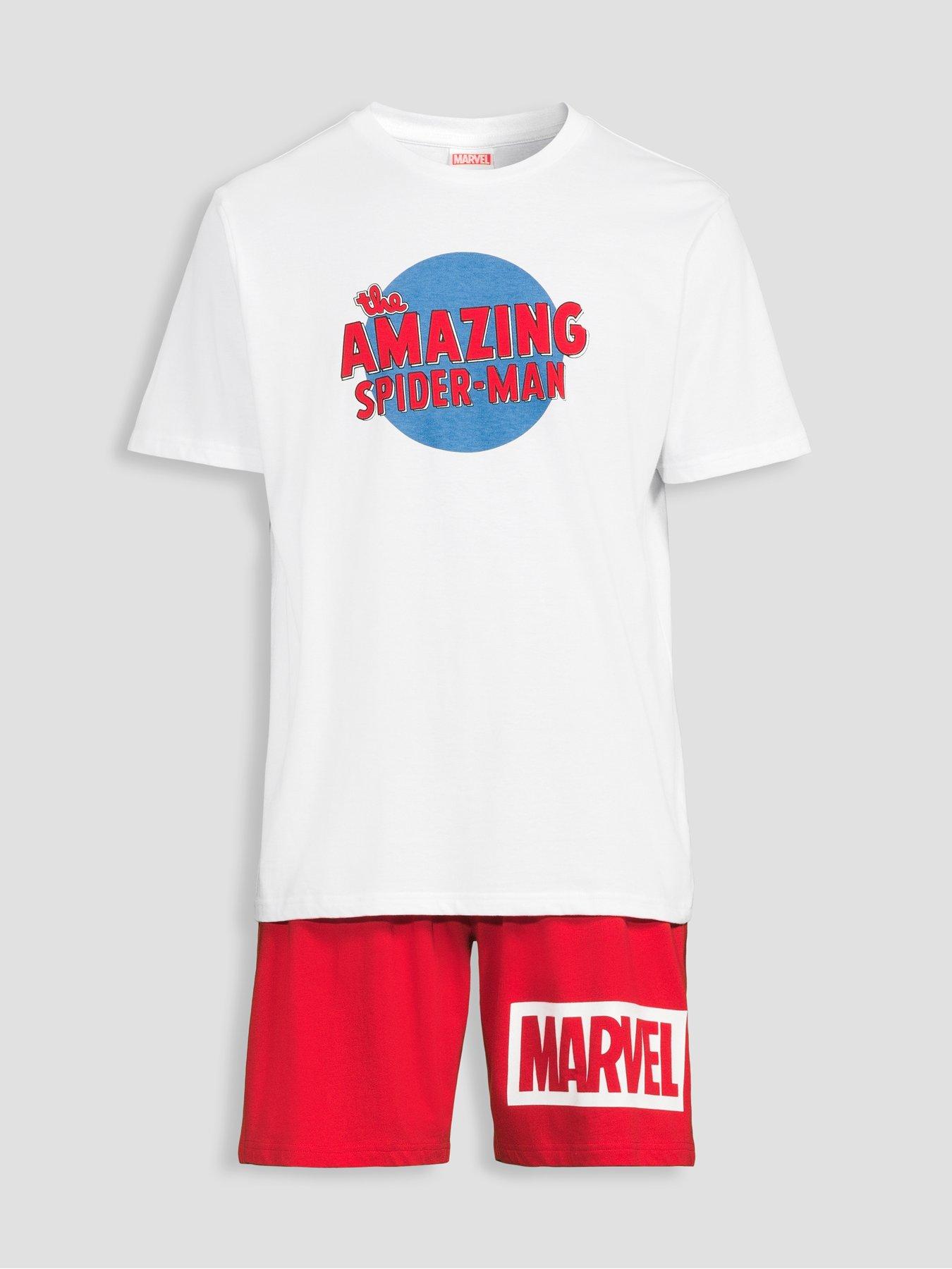 Image 7 of 7 of The Very Collection Spiderman Short Pyjama Set - Red