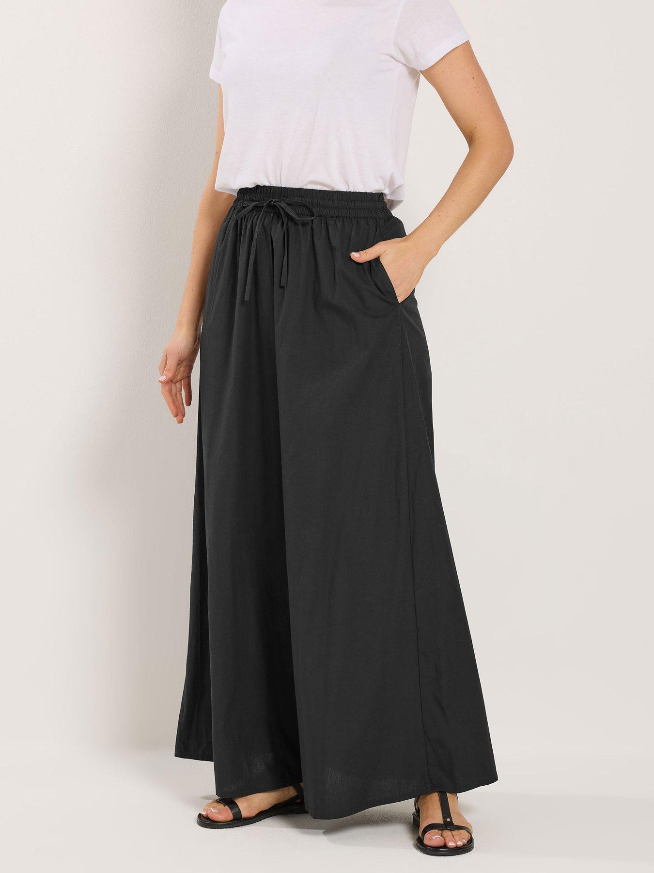  image of long-tall-sally-pull-on-maxi-skirt-black