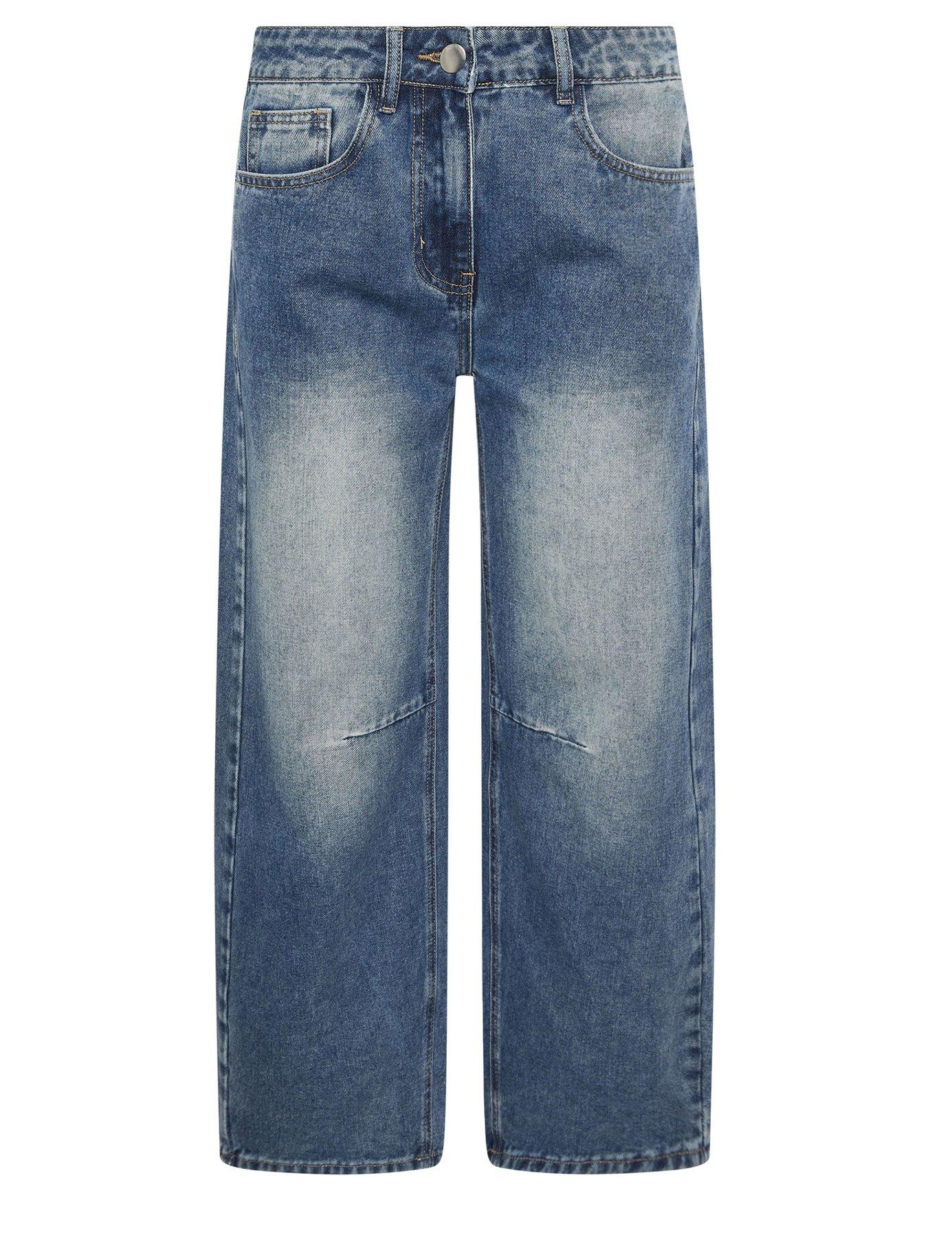 Image 6 of 6 of PixieGirl Petite Balloon Jeans - Blue