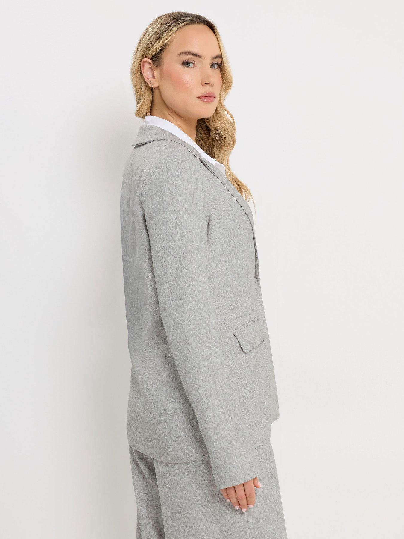 Image 2 of 5 of Long Tall Sally Tailored Blazer - Grey