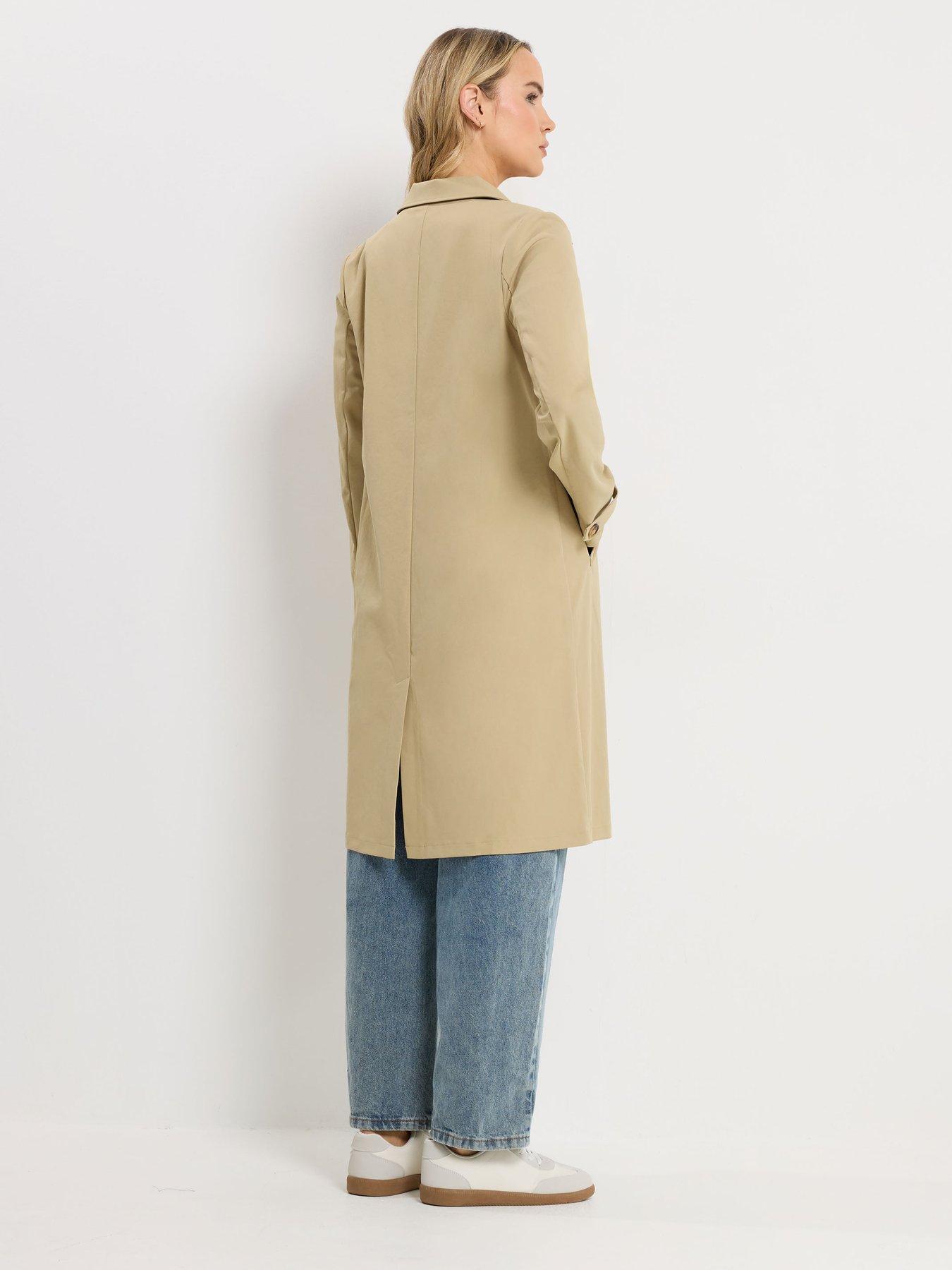 Image 2 of 5 of Long Tall Sally Tall Button Car Coat - Cream