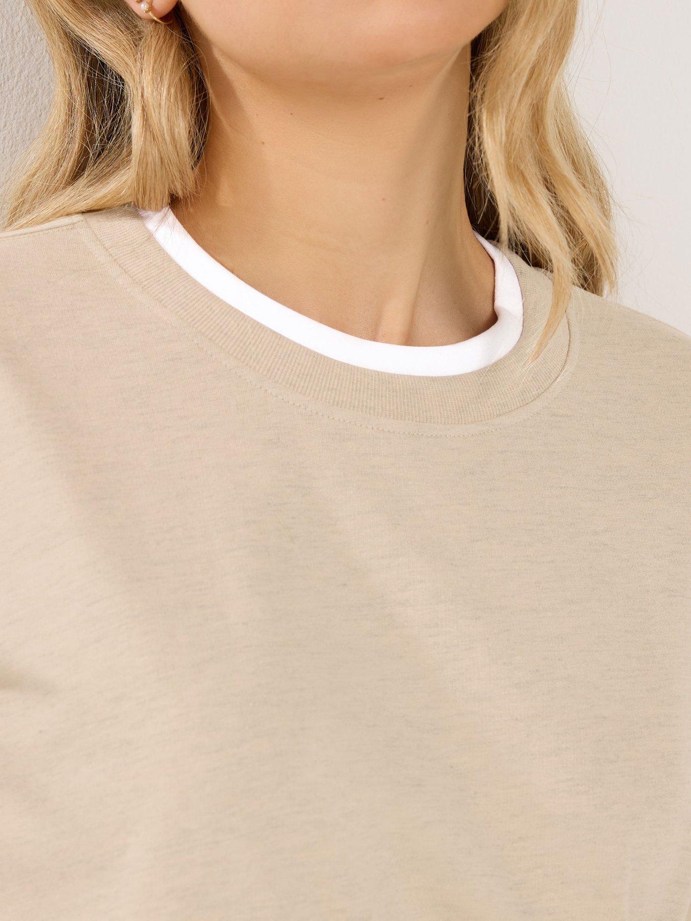 Image 4 of 5 of Long Tall Sally Faux Layer Top - Cream
