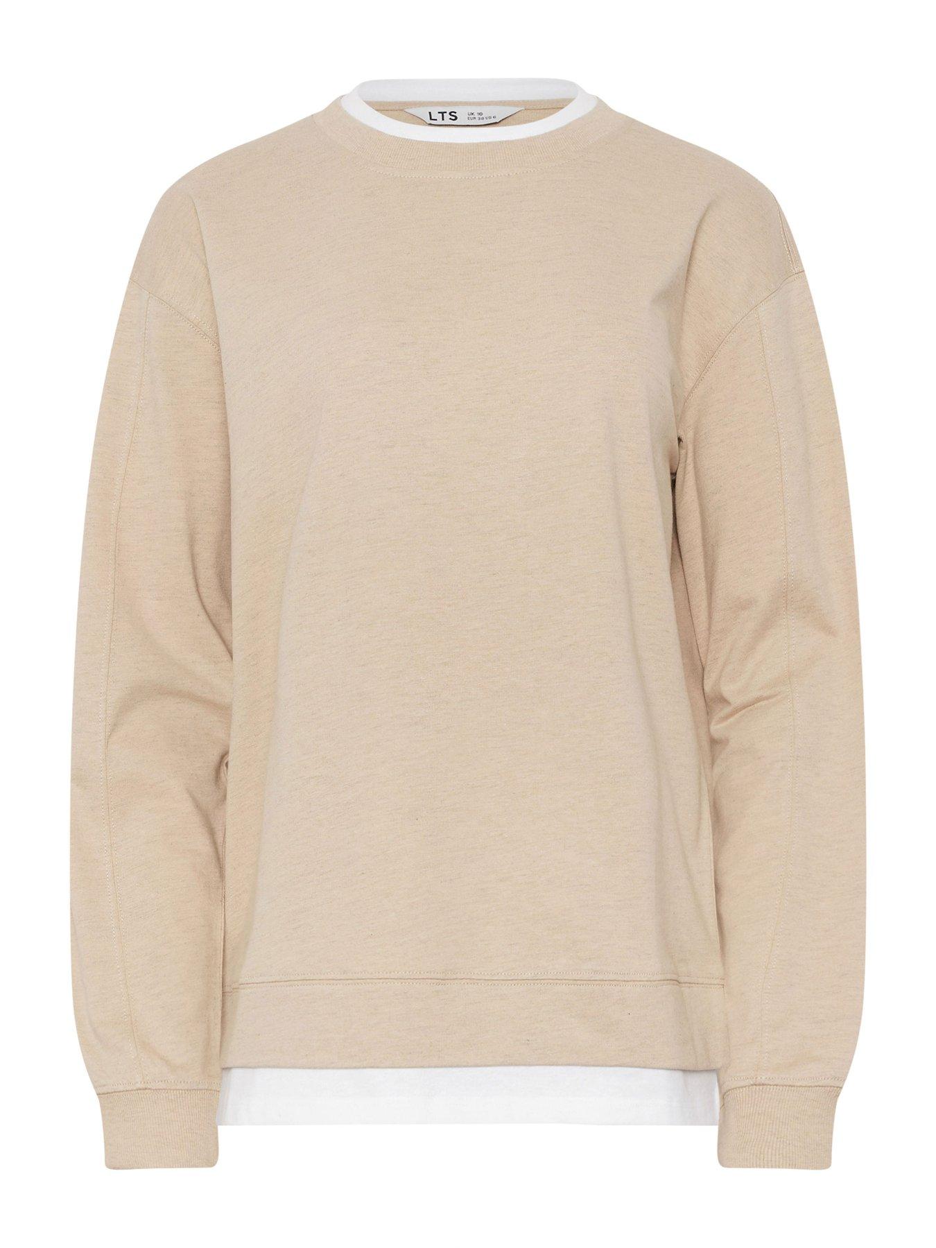 Image 5 of 5 of Long Tall Sally Faux Layer Top - Cream