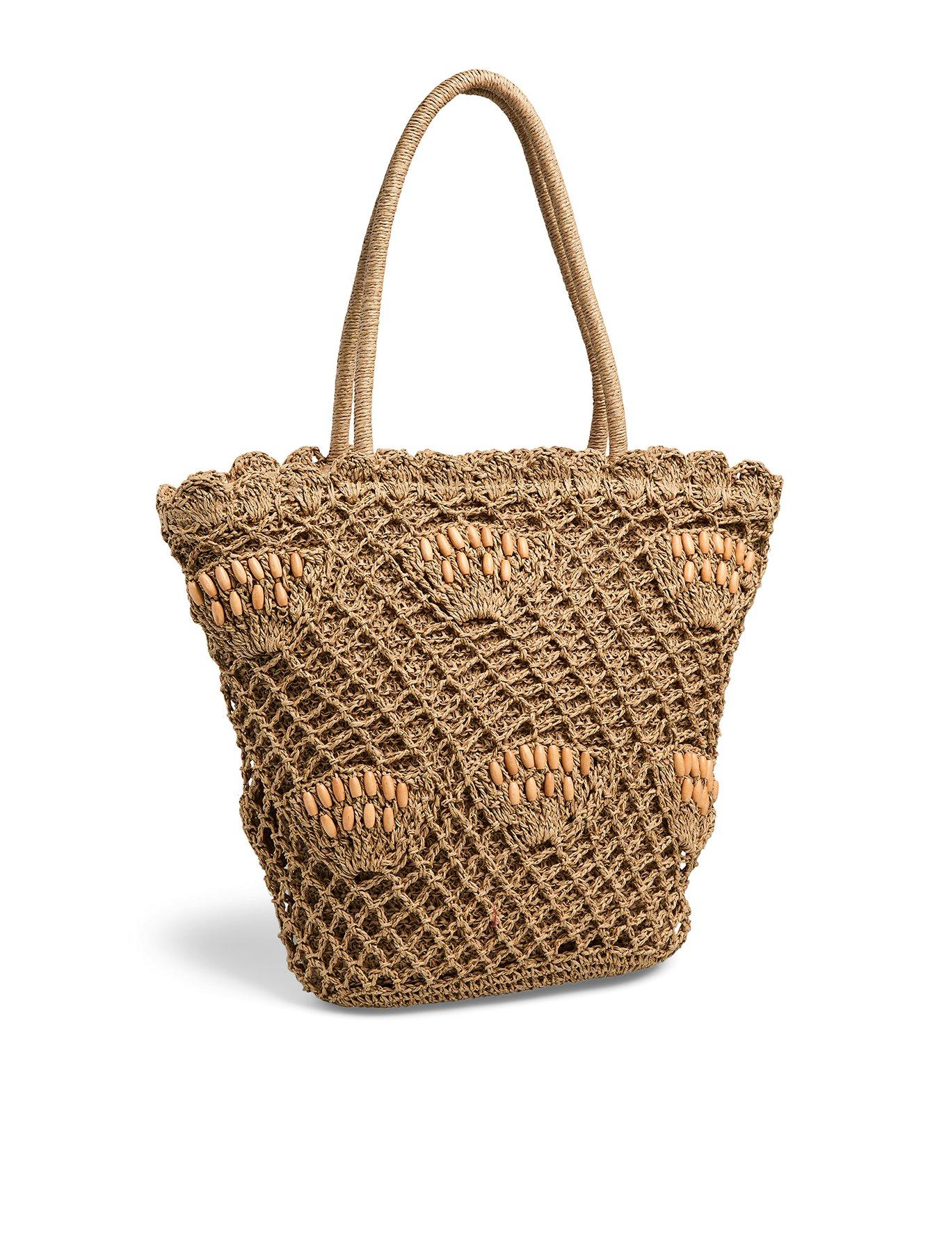 Image 1 of 2 of PIECES Pckalanja Shopper Bag - Beige
