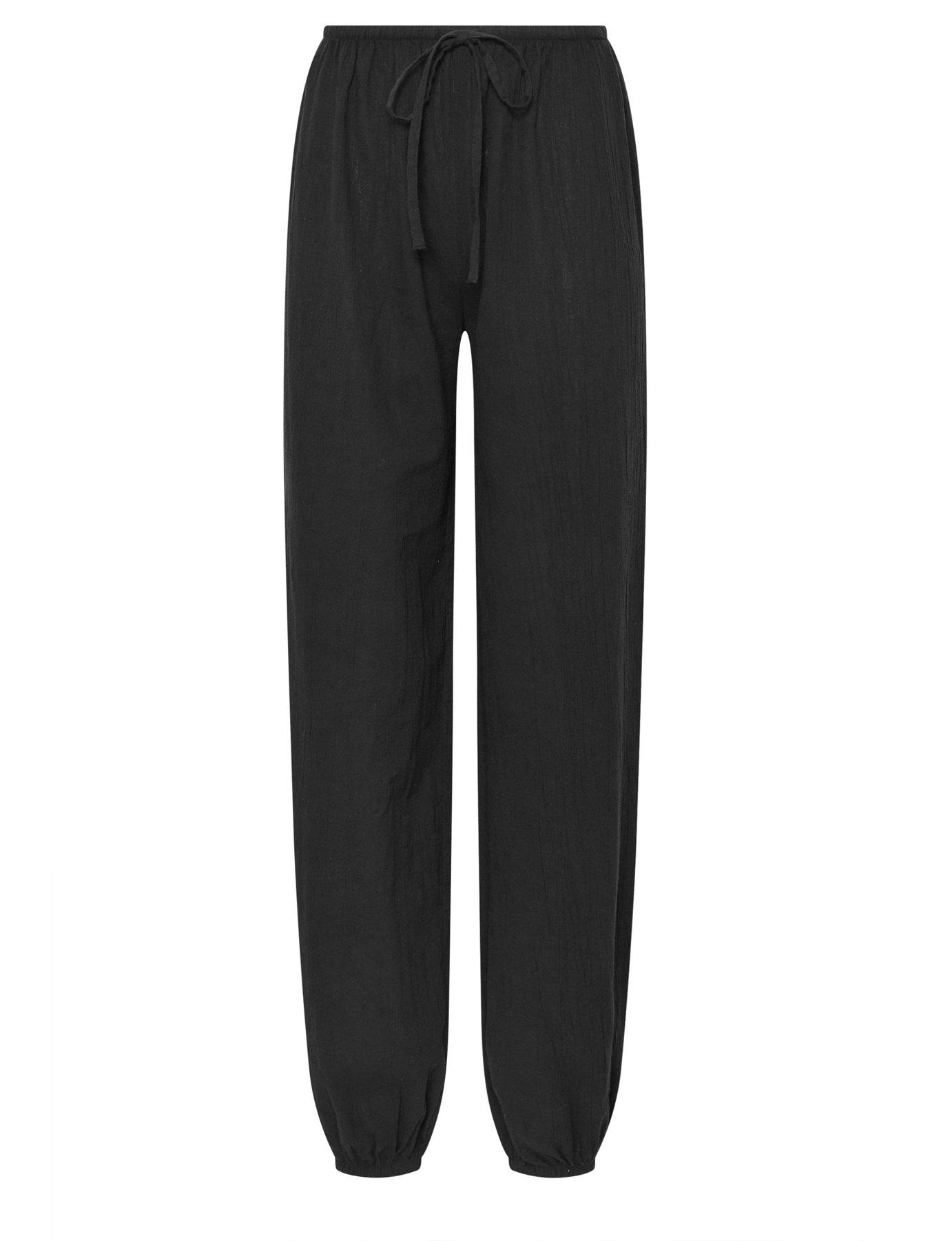 Image 5 of 5 of Long Tall Sally Gathered Hem Trouser 36" - Black