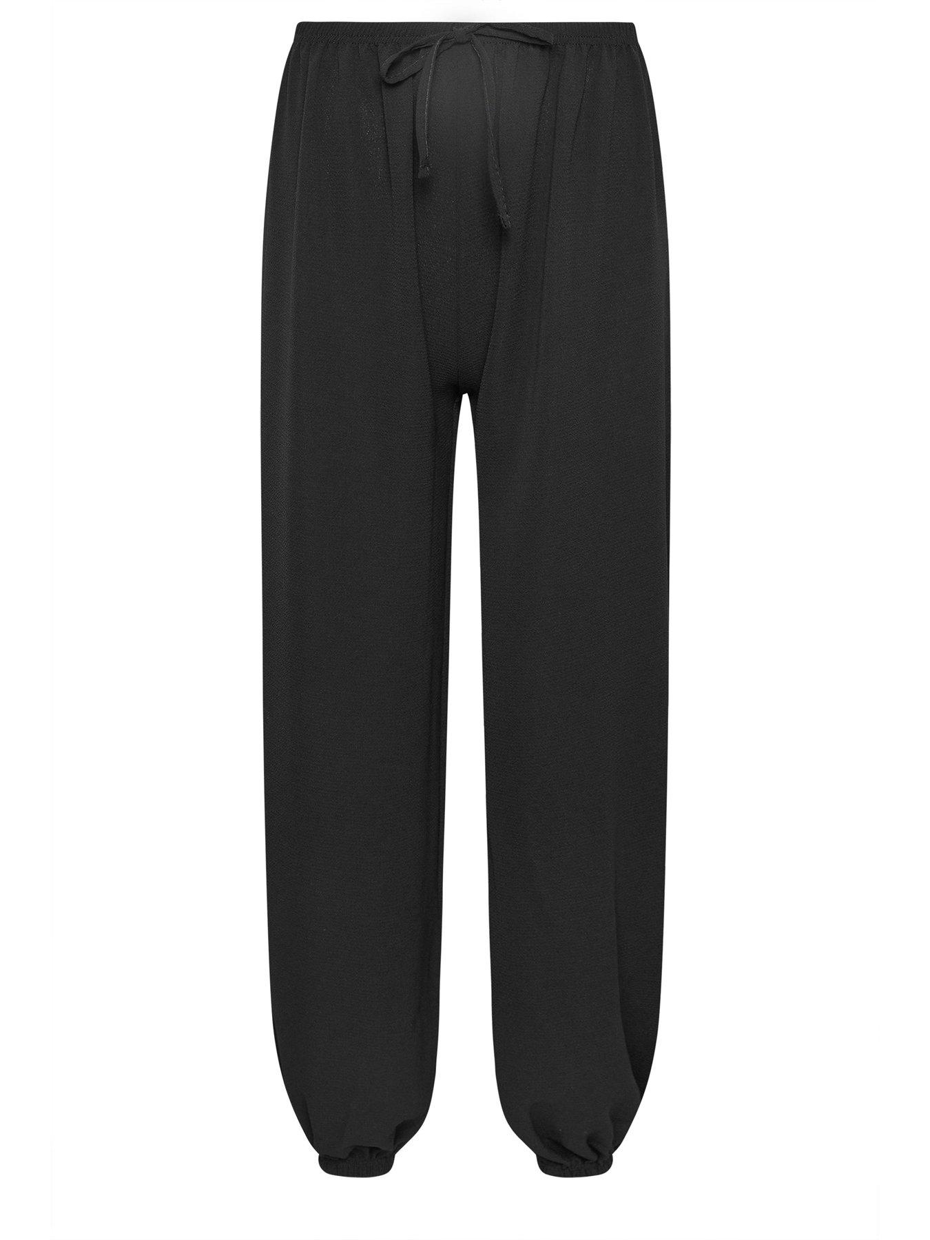 Image 5 of 5 of PixieGirl Petite Balloon Crepe Trouser - Black