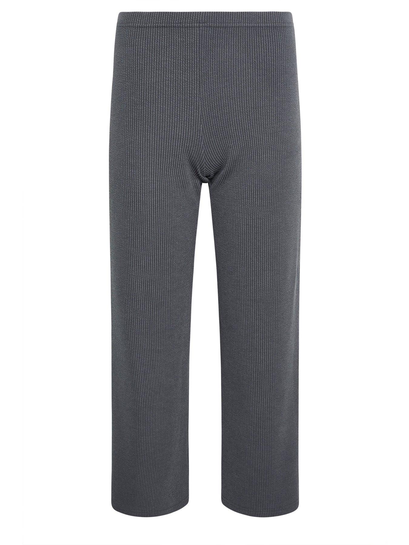  image of pixiegirl-petite-textured-wide-leg-trouser-grey