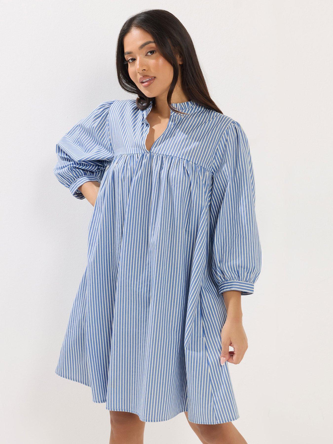 PixieGirl Petite Stripe Smock Dress