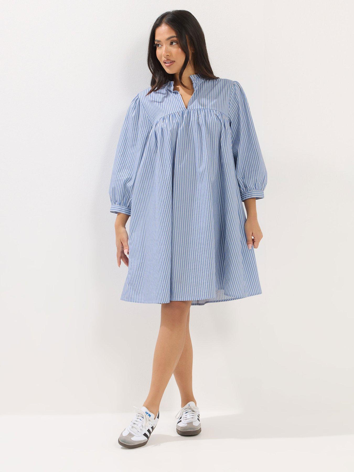  image of pixiegirl-petite-stripe-smock-dress