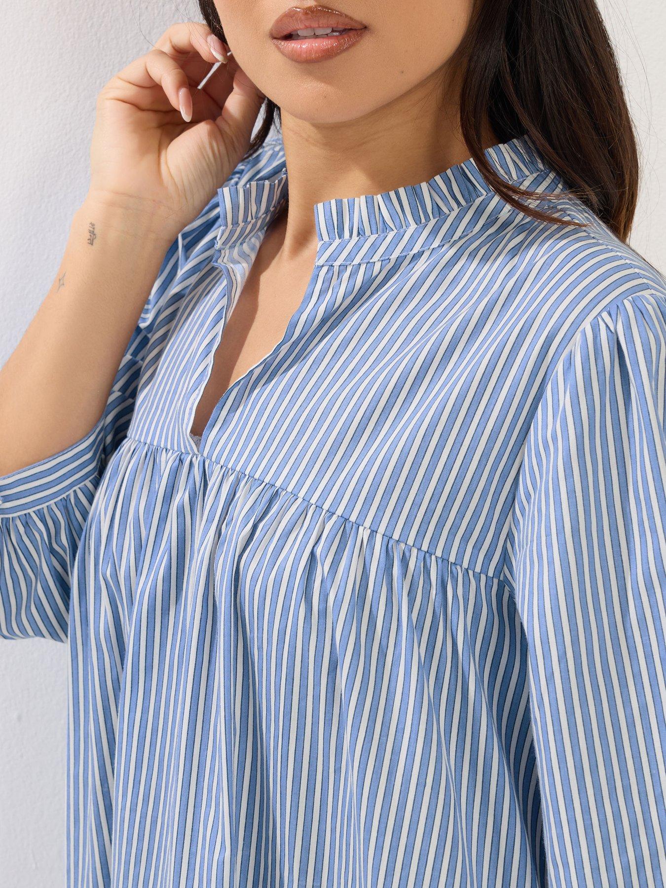  image of pixiegirl-petite-stripe-smock-dress