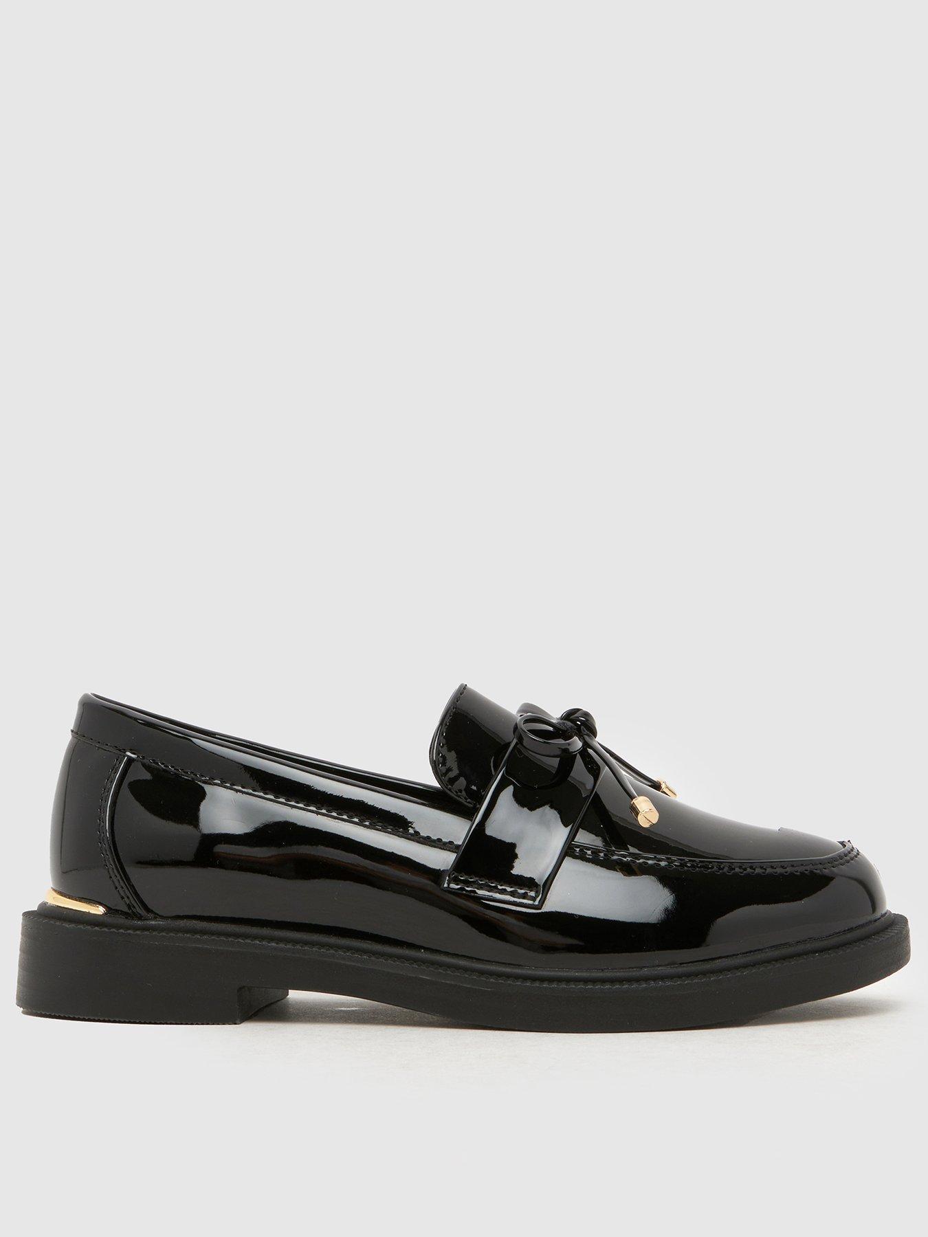  image of schuh-junior-liking-tassel-bow-loafer-black