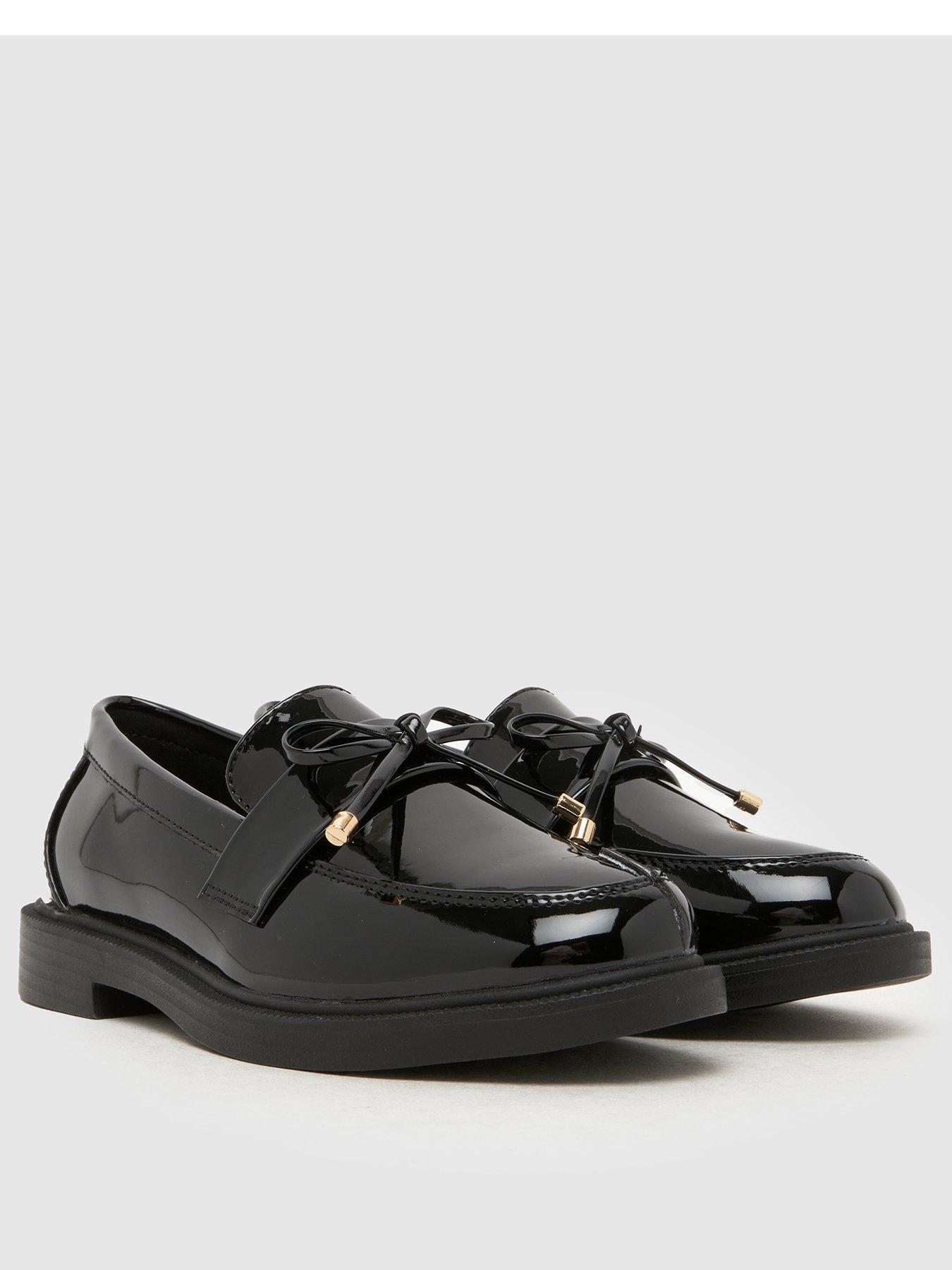  image of schuh-junior-liking-tassel-bow-loafer-black
