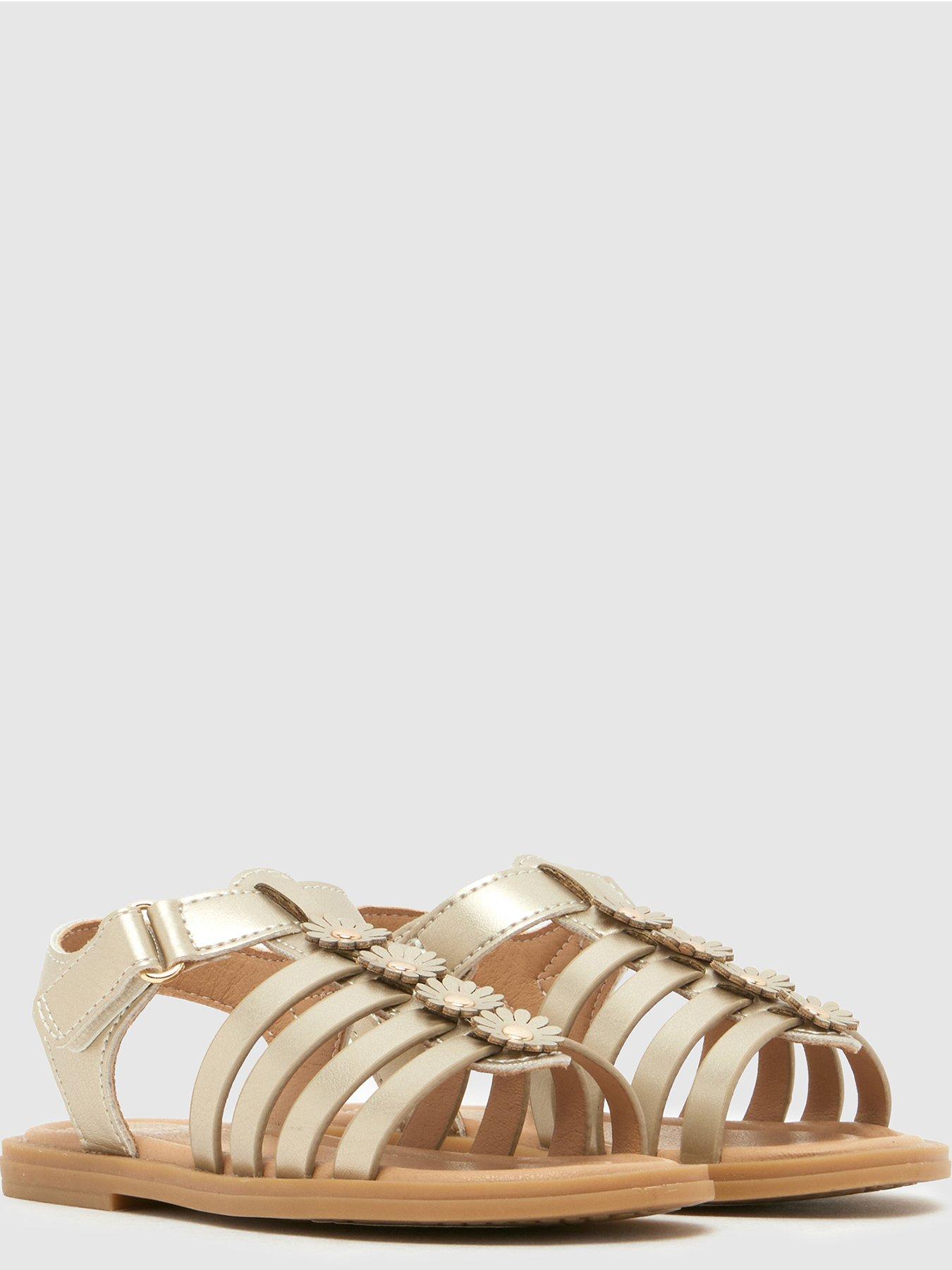 Image 4 of 4 of Schuh Toddler Thistle Gladiator Flower Sandal - Gold