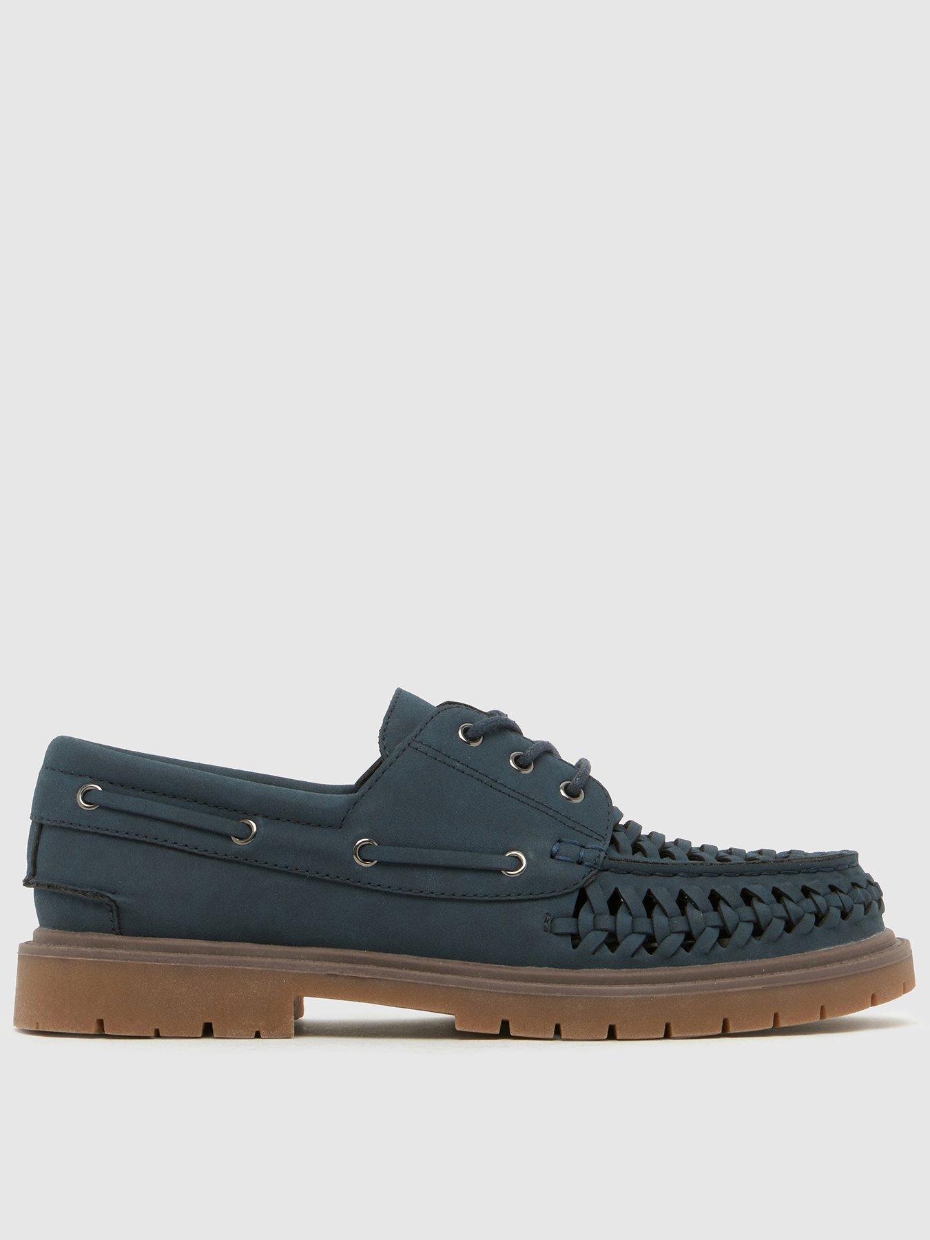 schuh-youth-lonely-woven-lace-up-navy