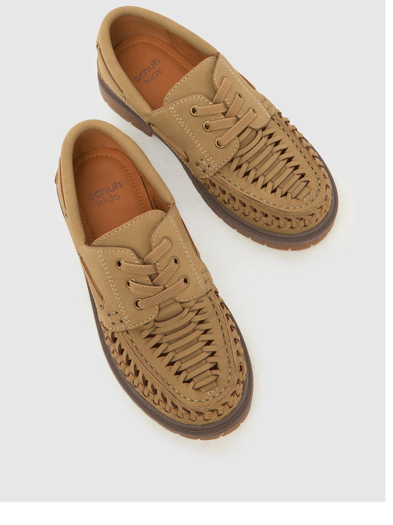 Image 3 of 4 of Schuh Junior Lonely Woven Lace Up - Brown