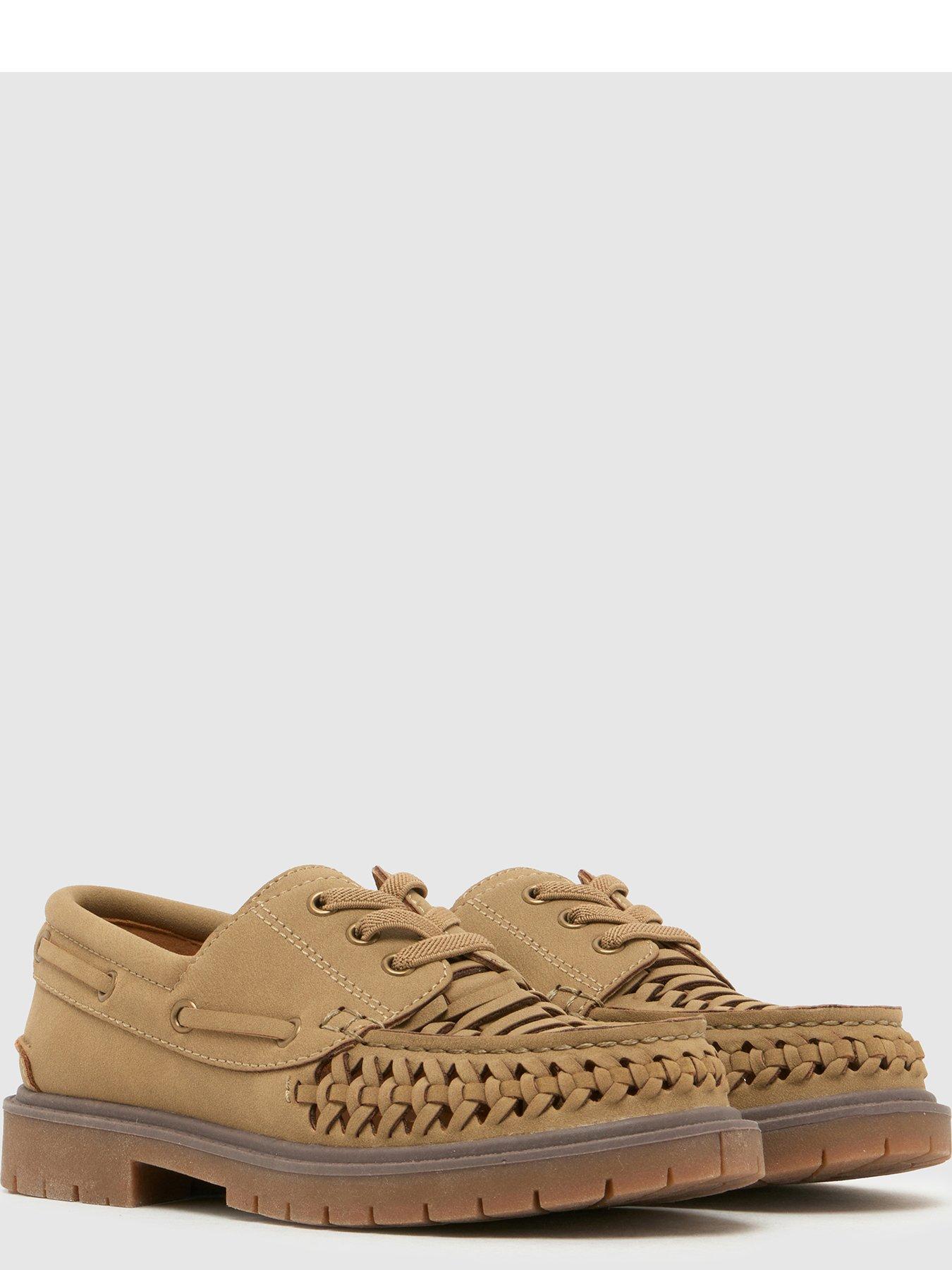 Image 4 of 4 of Schuh Junior Lonely Woven Lace Up - Brown