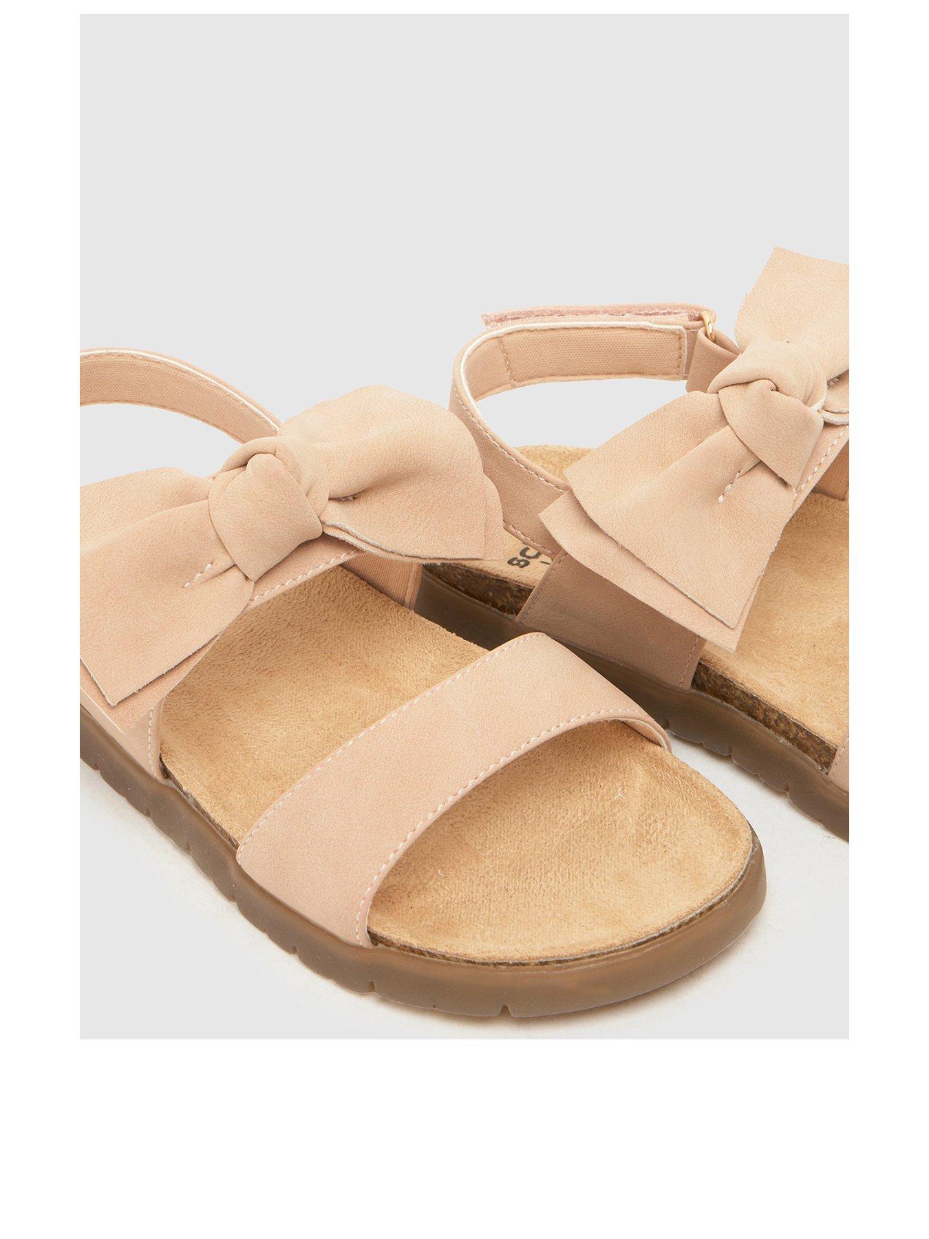 Image 3 of 4 of Schuh Junior Tartan Bow Footbed Sandal - Pink
