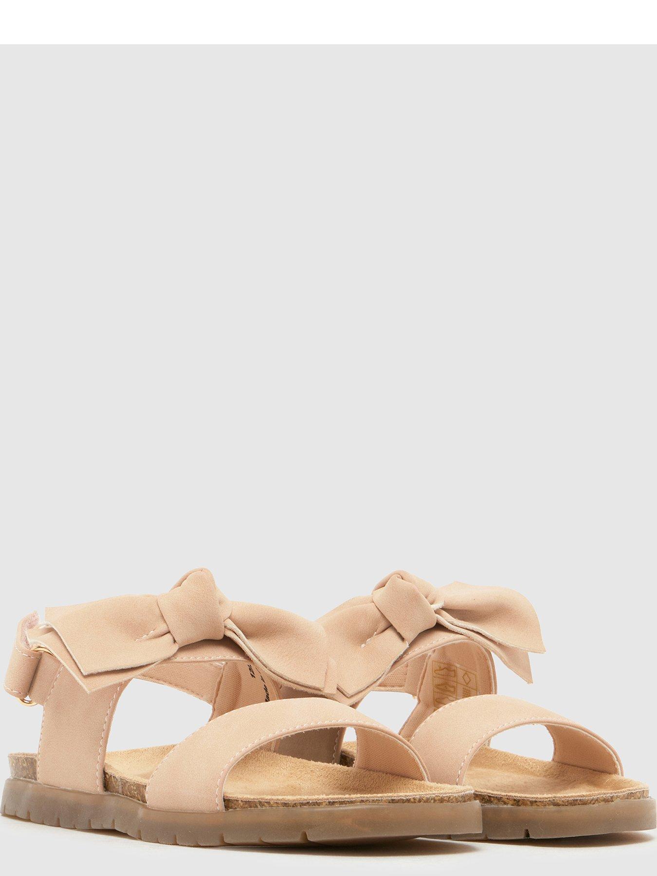 Image 4 of 4 of Schuh Junior Tartan Bow Footbed Sandal - Pink