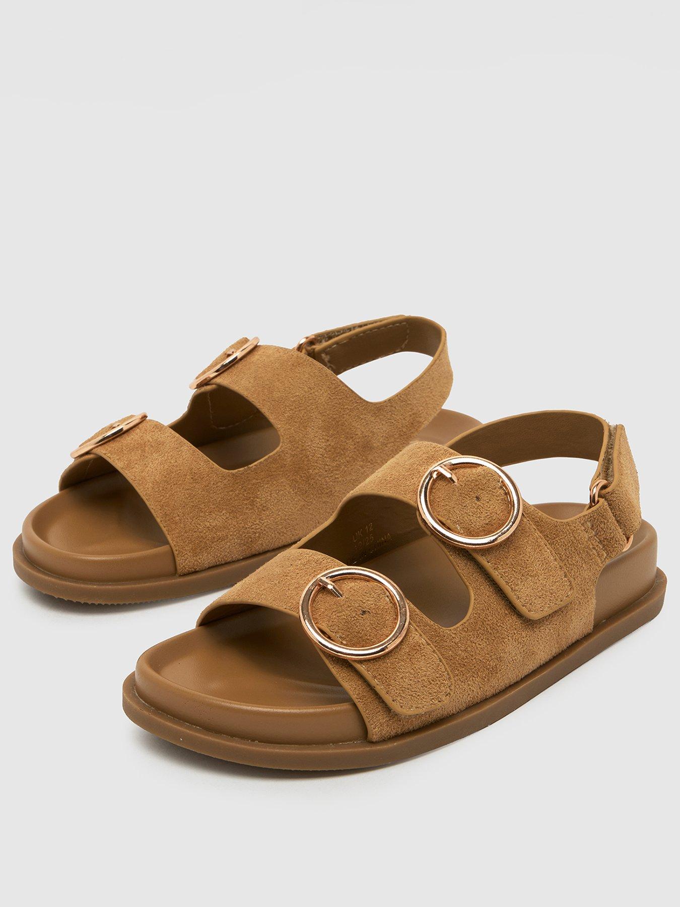  image of schuh-junior-twist-velcro-footbed-sandal