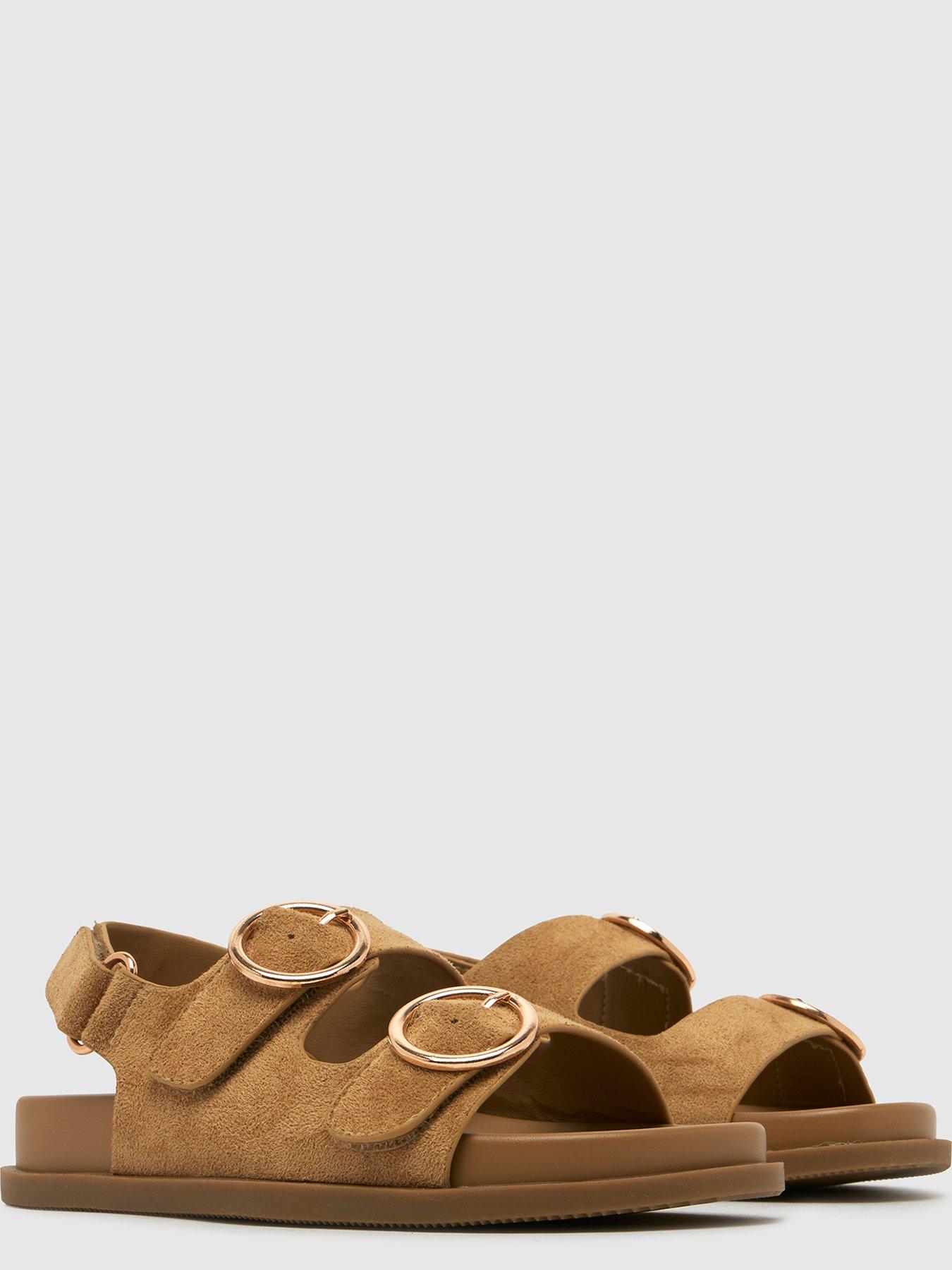  image of schuh-junior-twist-velcro-footbed-sandal