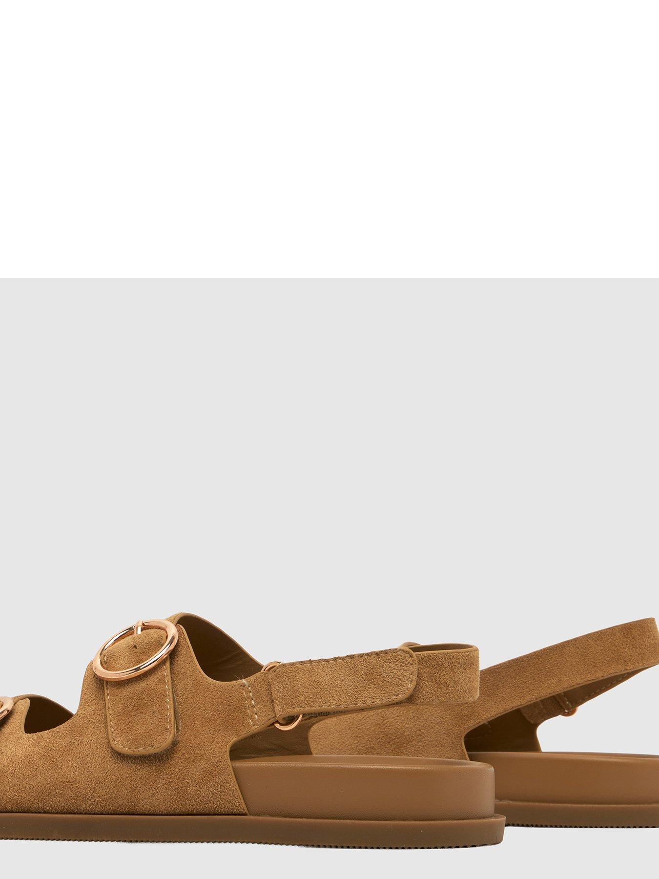 Image 4 of 4 of Schuh Youth Twist Velcro Footbed Sandal - Beige