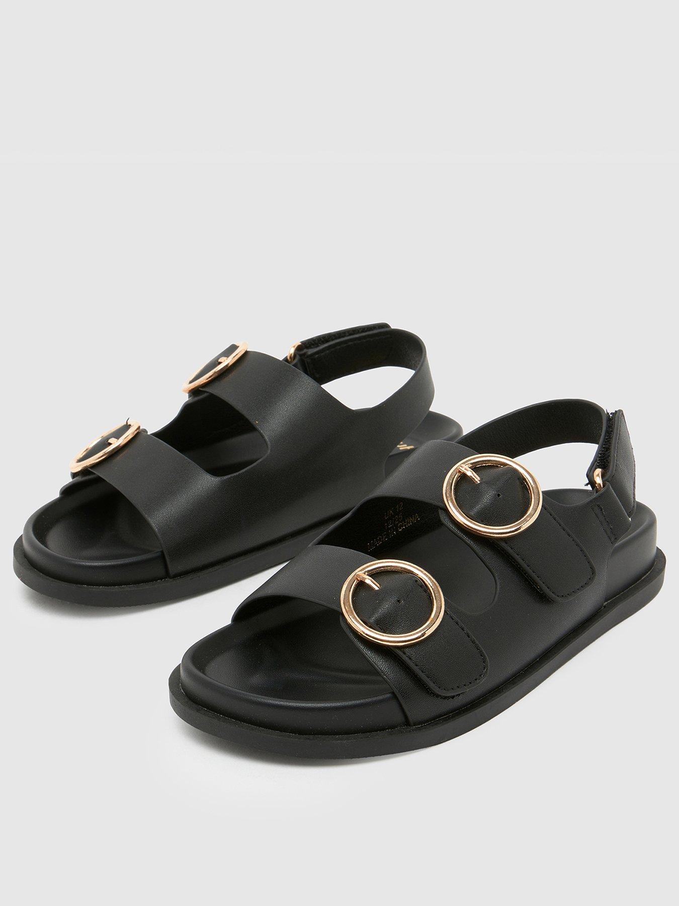  image of schuh-junior-twist-velcro-footbed-sandal