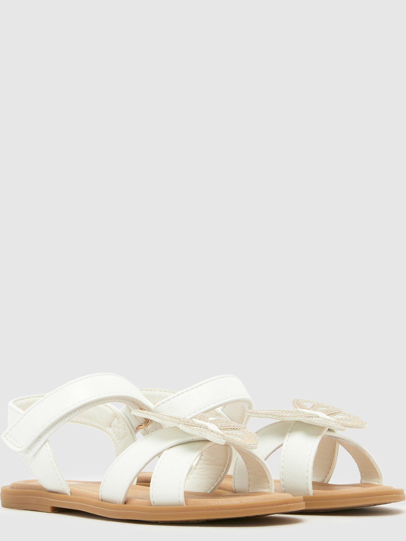 Image 4 of 4 of Schuh Junior Tropical Butterfly Sandal - White