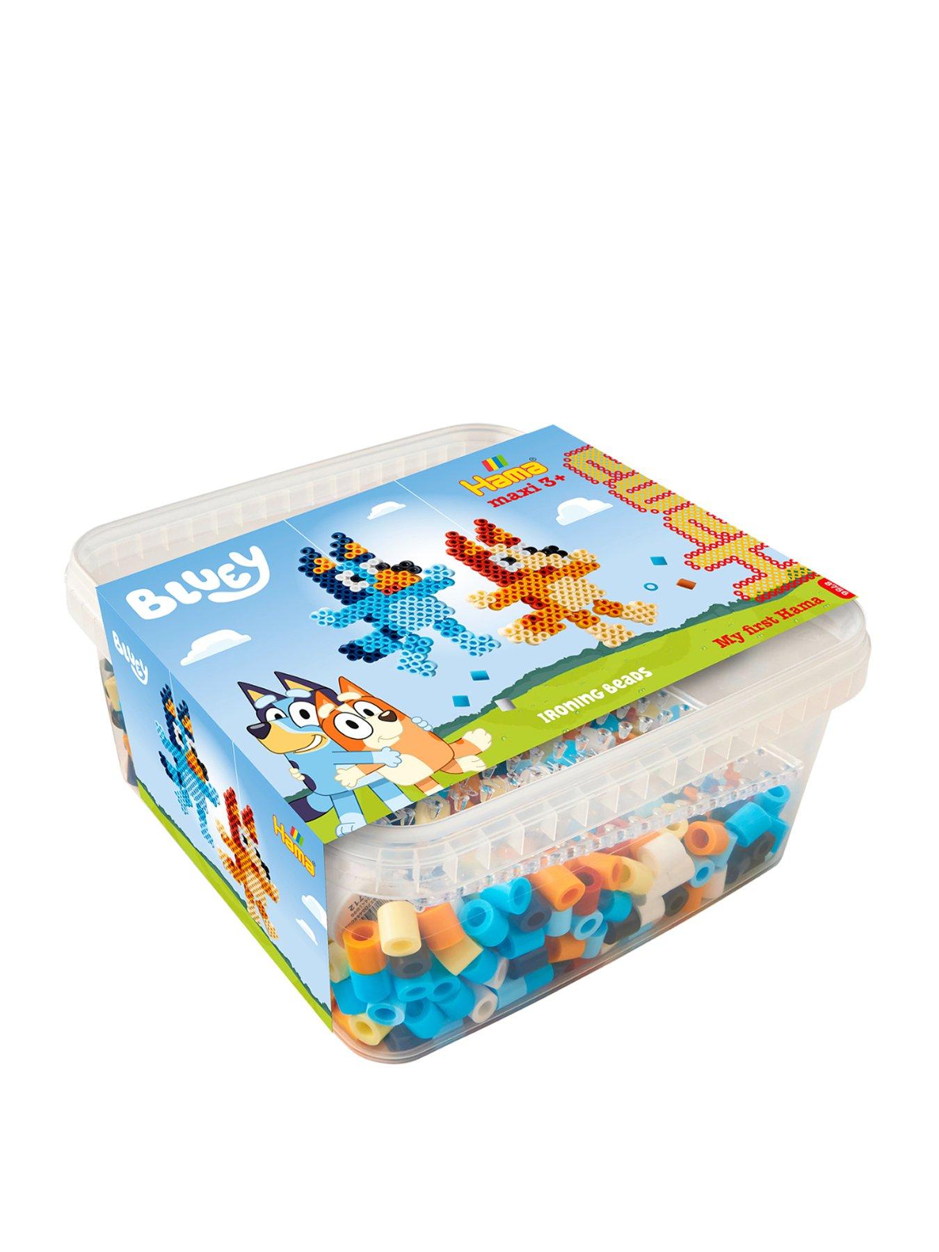 Image 1 of 2 of Hama Bluey Maxi Beads Tub with Pegboards