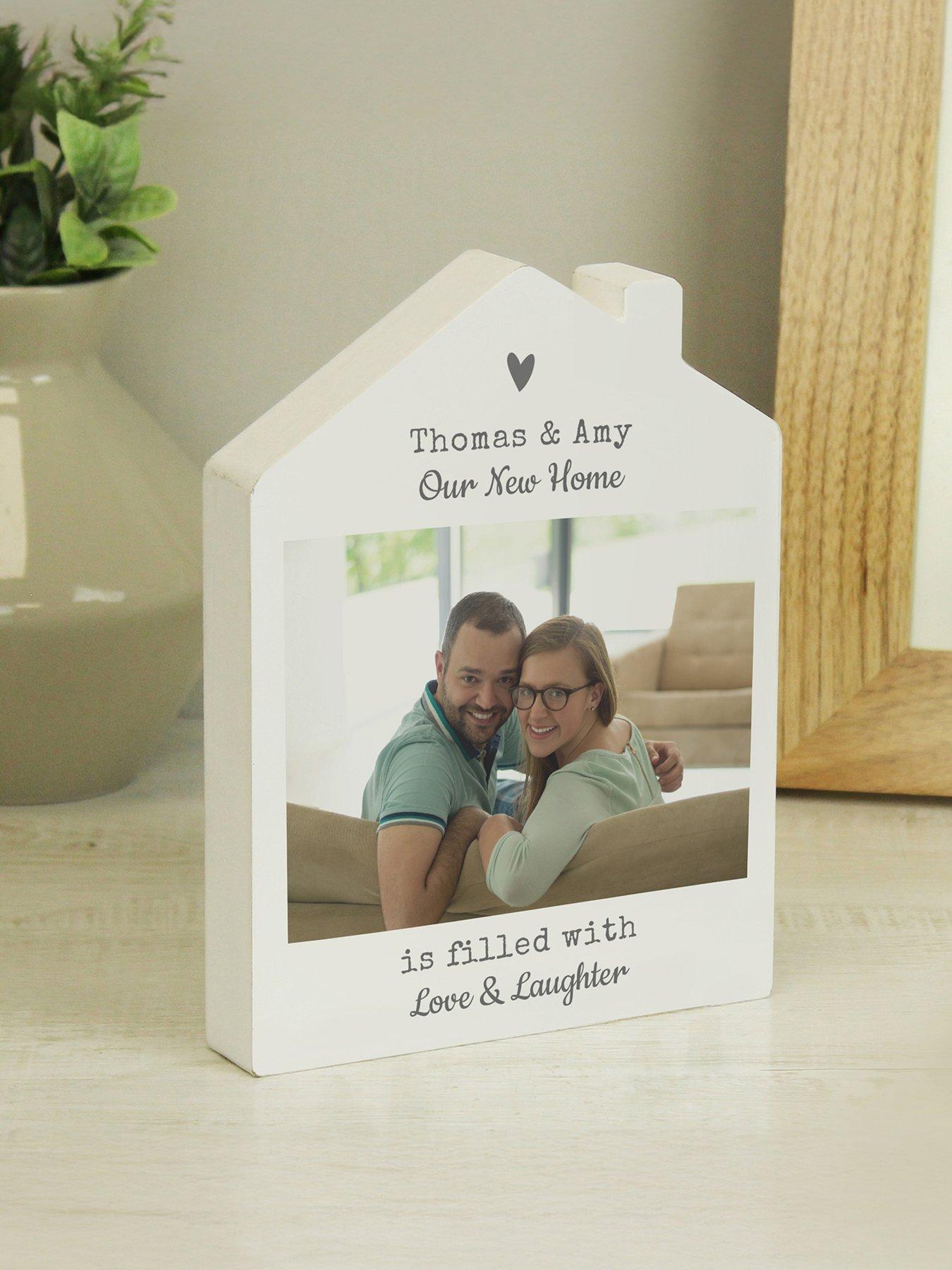 Image 5 of 5 of The Personalised Memento Company Personalised Photo Upload Wooden House Ornament