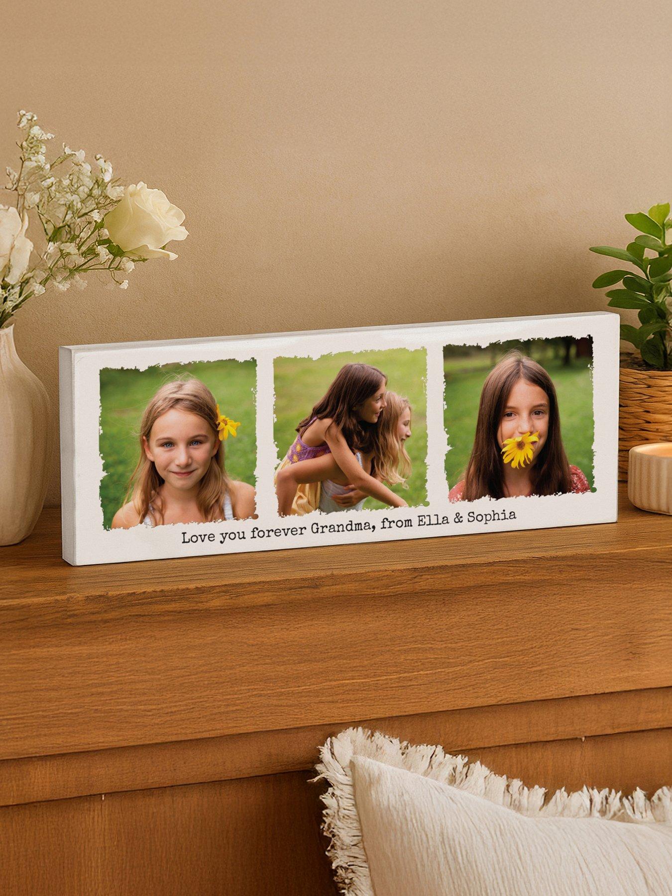 Image 1 of 3 of The Personalised Memento Company Personalised Photo Upload Wooden Ornament