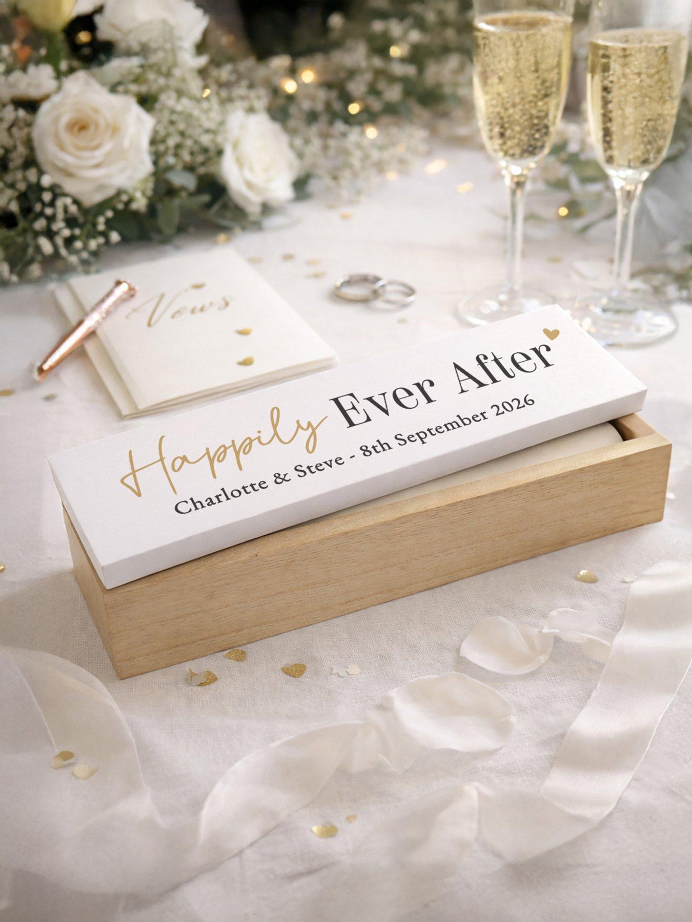 The Personalised Memento Company Personalised Wedding Certificate Holder