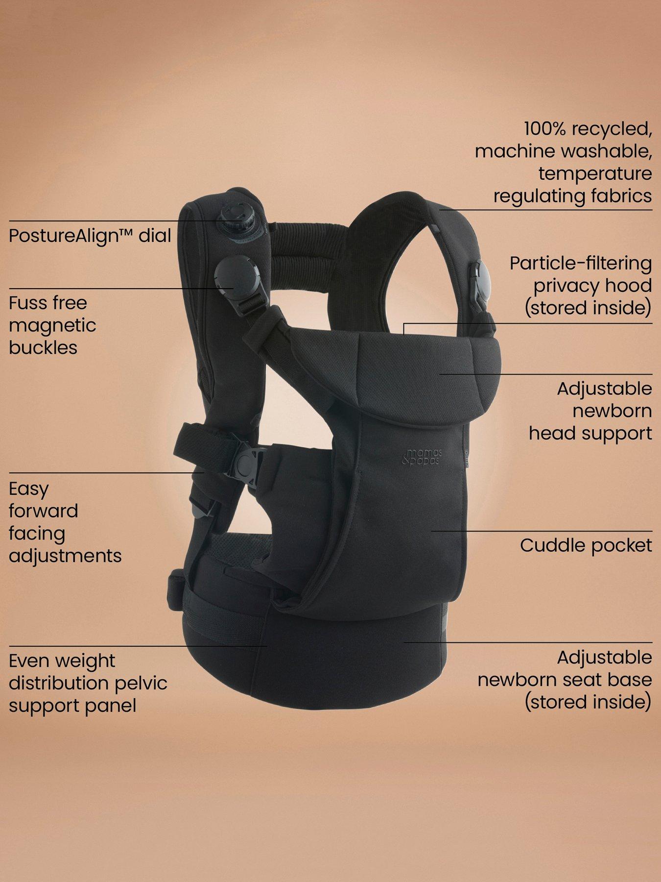 Image 3 of 8 of Mamas & Papas Kudo Baby Carrier - Black