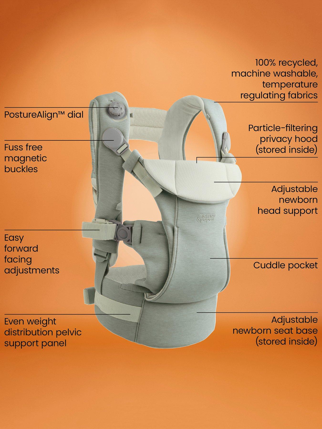 Image 3 of 8 of Mamas & Papas Kudo Baby Carrier - Sage Green