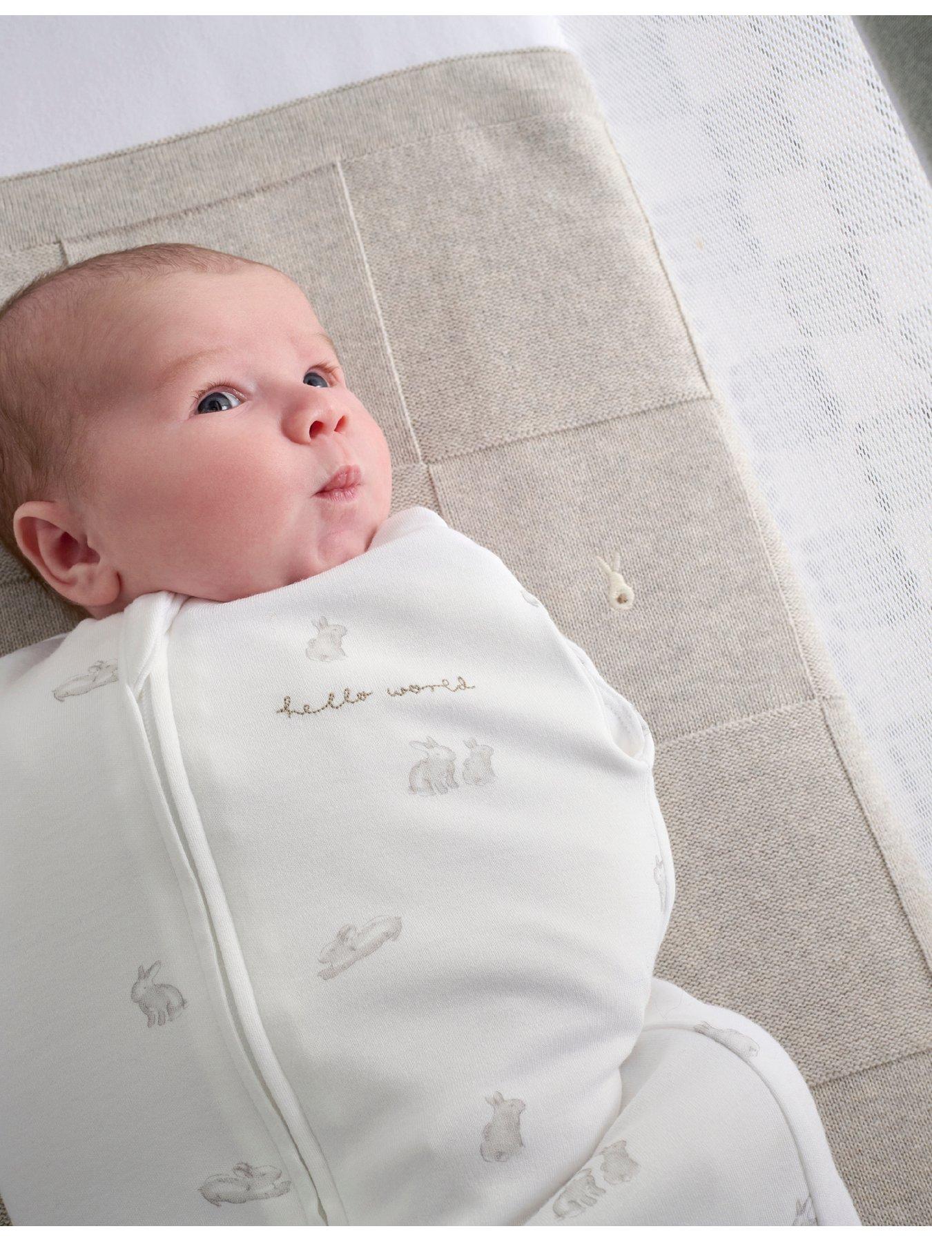 Image 4 of 5 of Mamas & Papas Swaddle - 0-3M - 1.0 Tog - Bunny