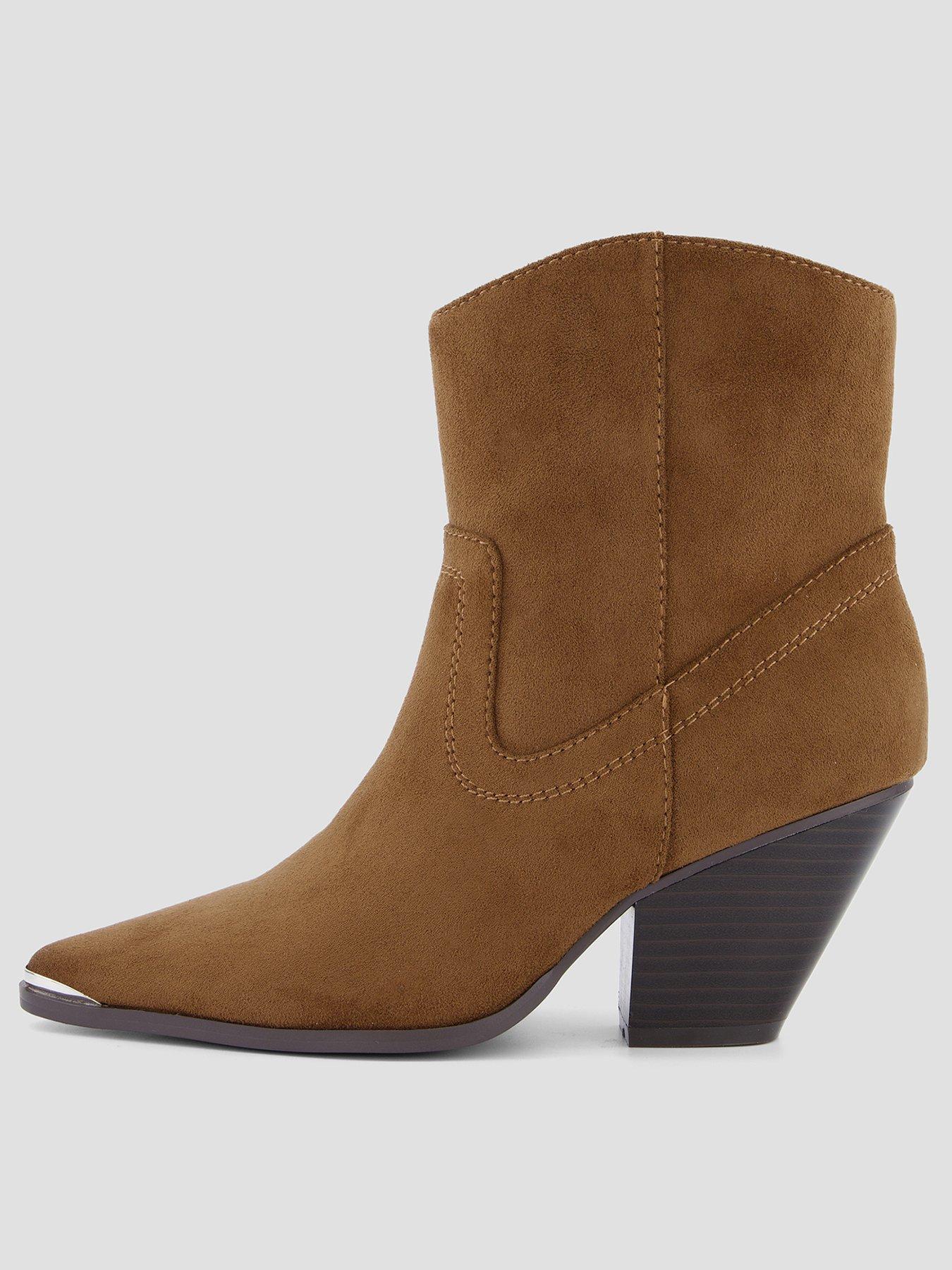 The Very Collection Western Ankle Boot - Tan