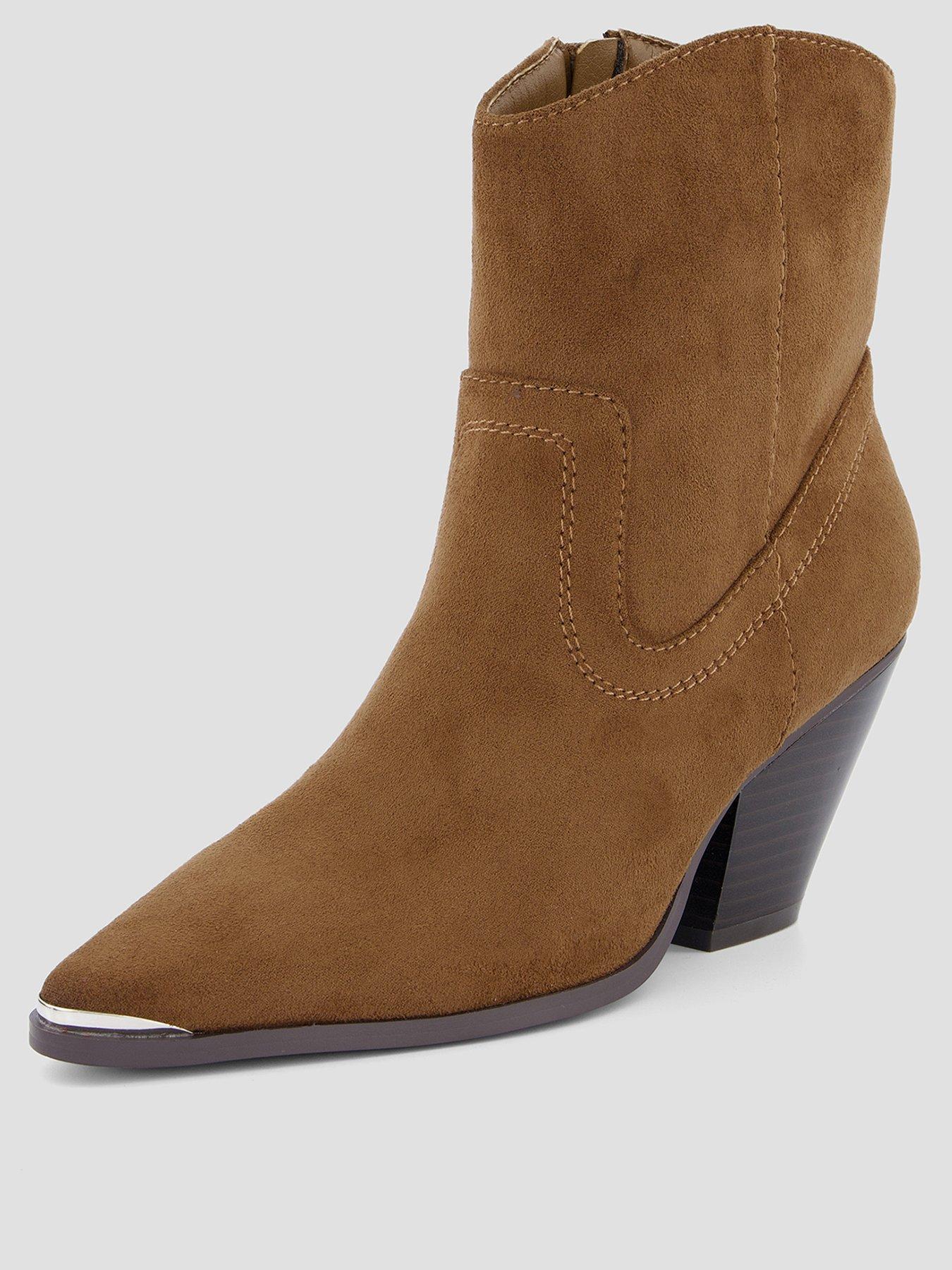 Image 2 of 6 of The Very Collection Western Ankle Boot - Tan