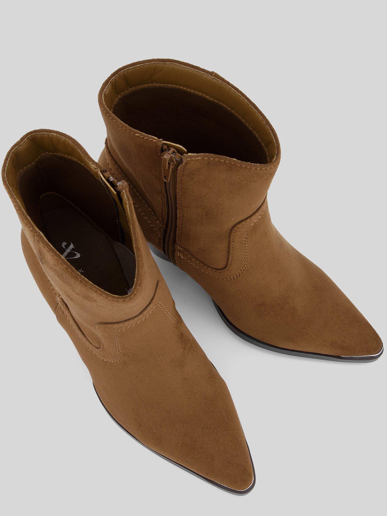 Image 3 of 6 of The Very Collection Western Ankle Boot - Tan