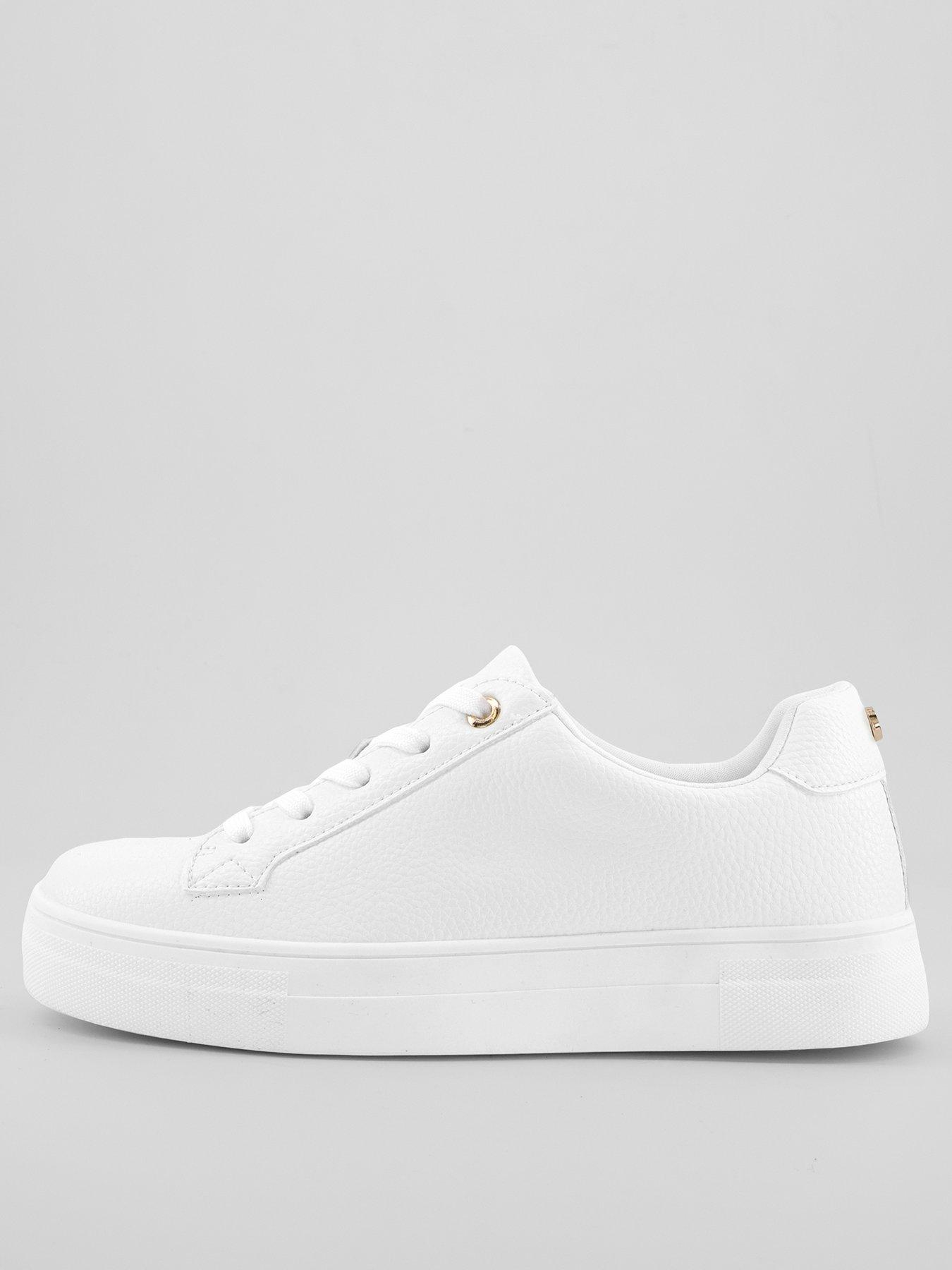 The Very Collection Lace Up Trainer - White