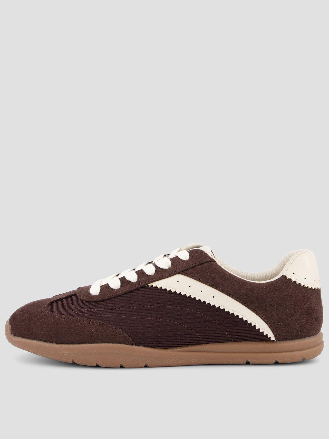 The Very Collection Zigzag Detail Trainers - Brown