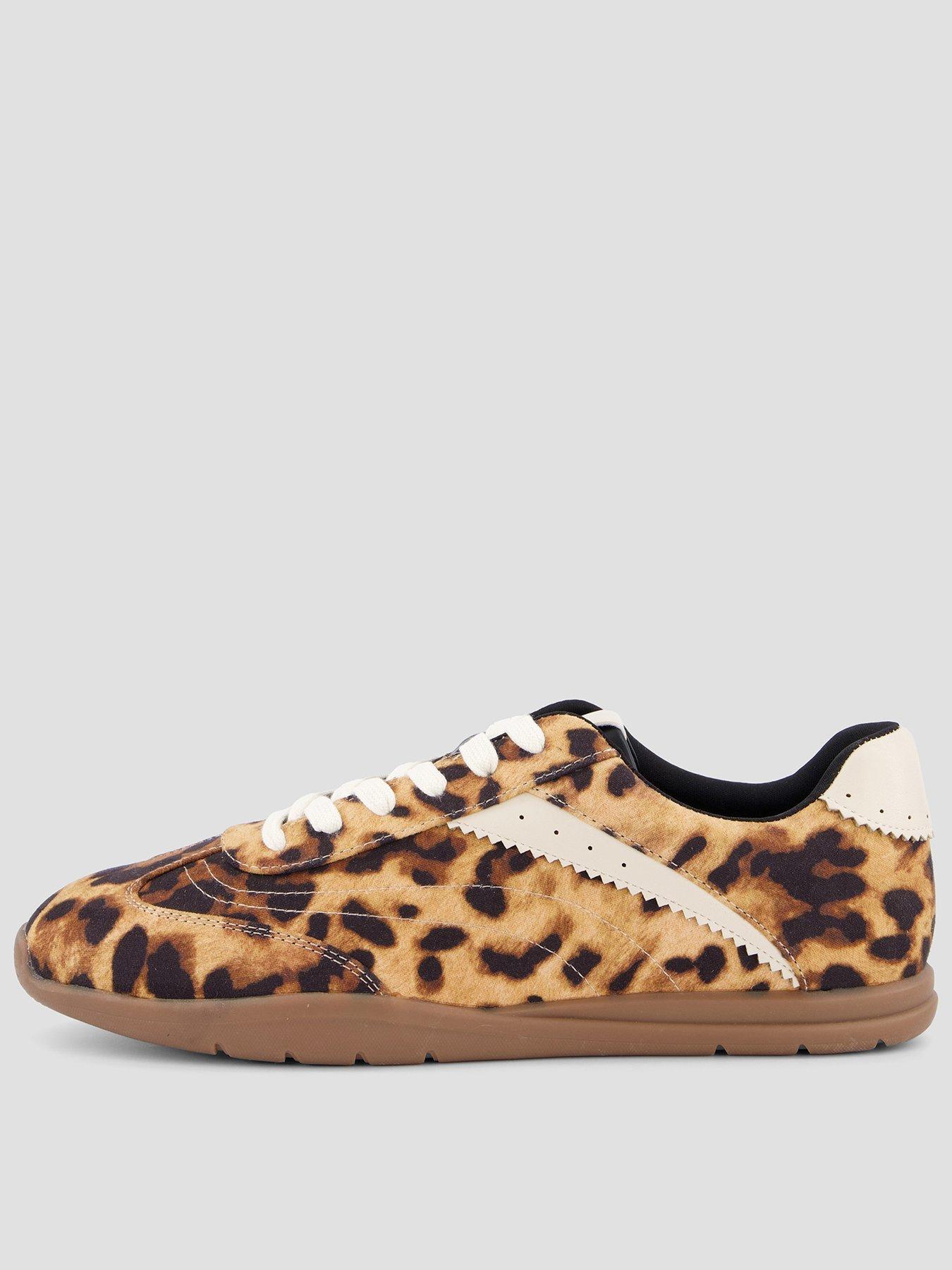 The Very Collection Leopard Trainers - Brown
