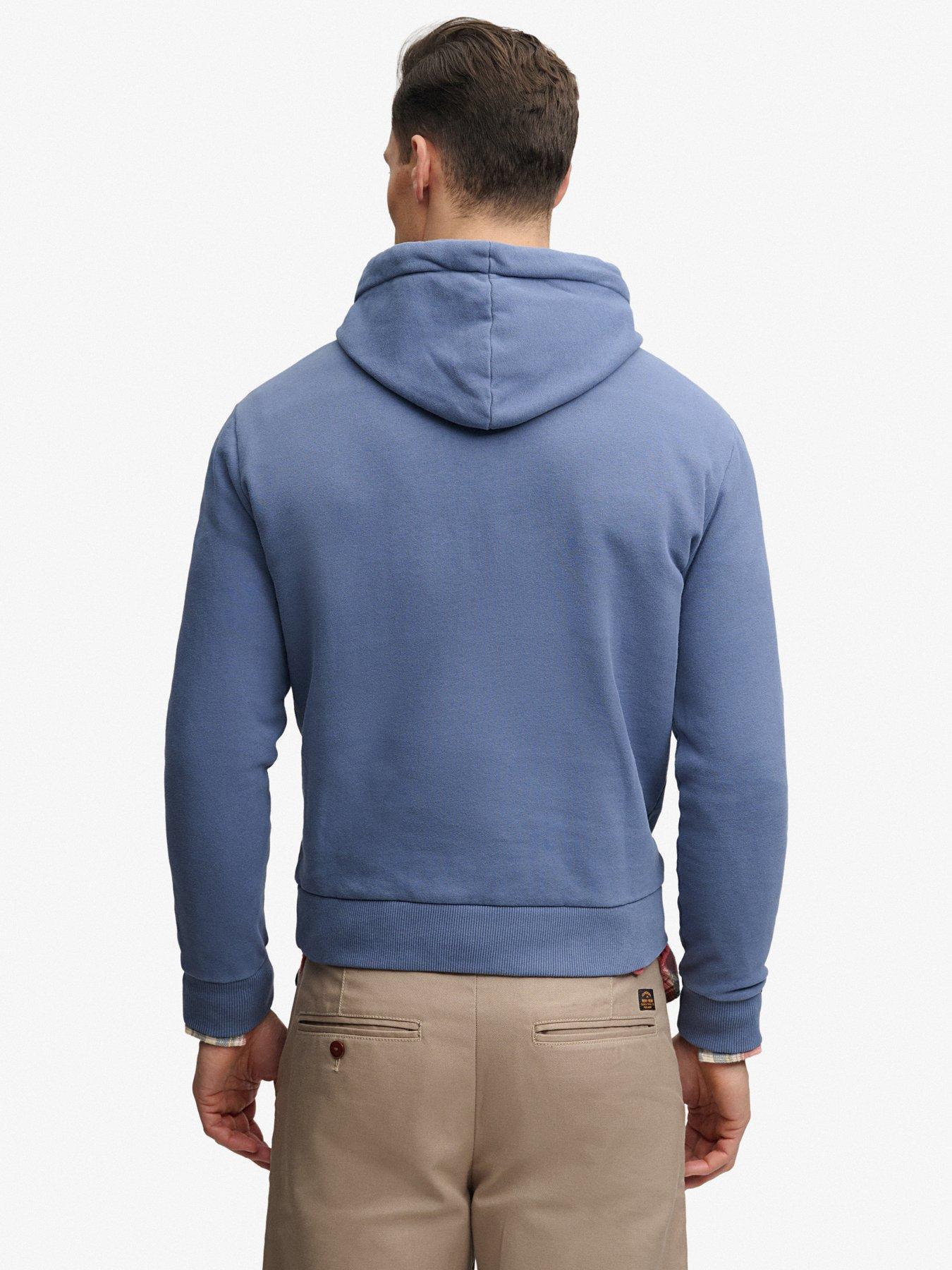 stillFront image of superdry-lo-fi-dockside-hoodie-navy