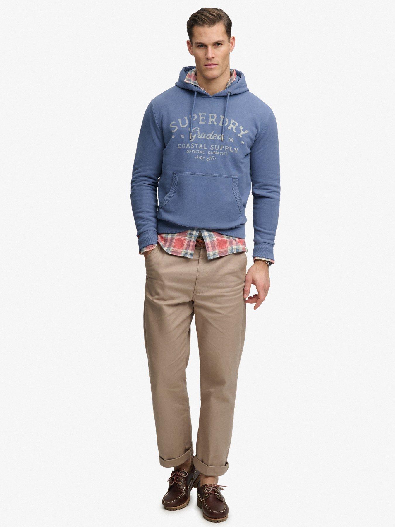 image of superdry-lo-fi-dockside-hoodie-navy