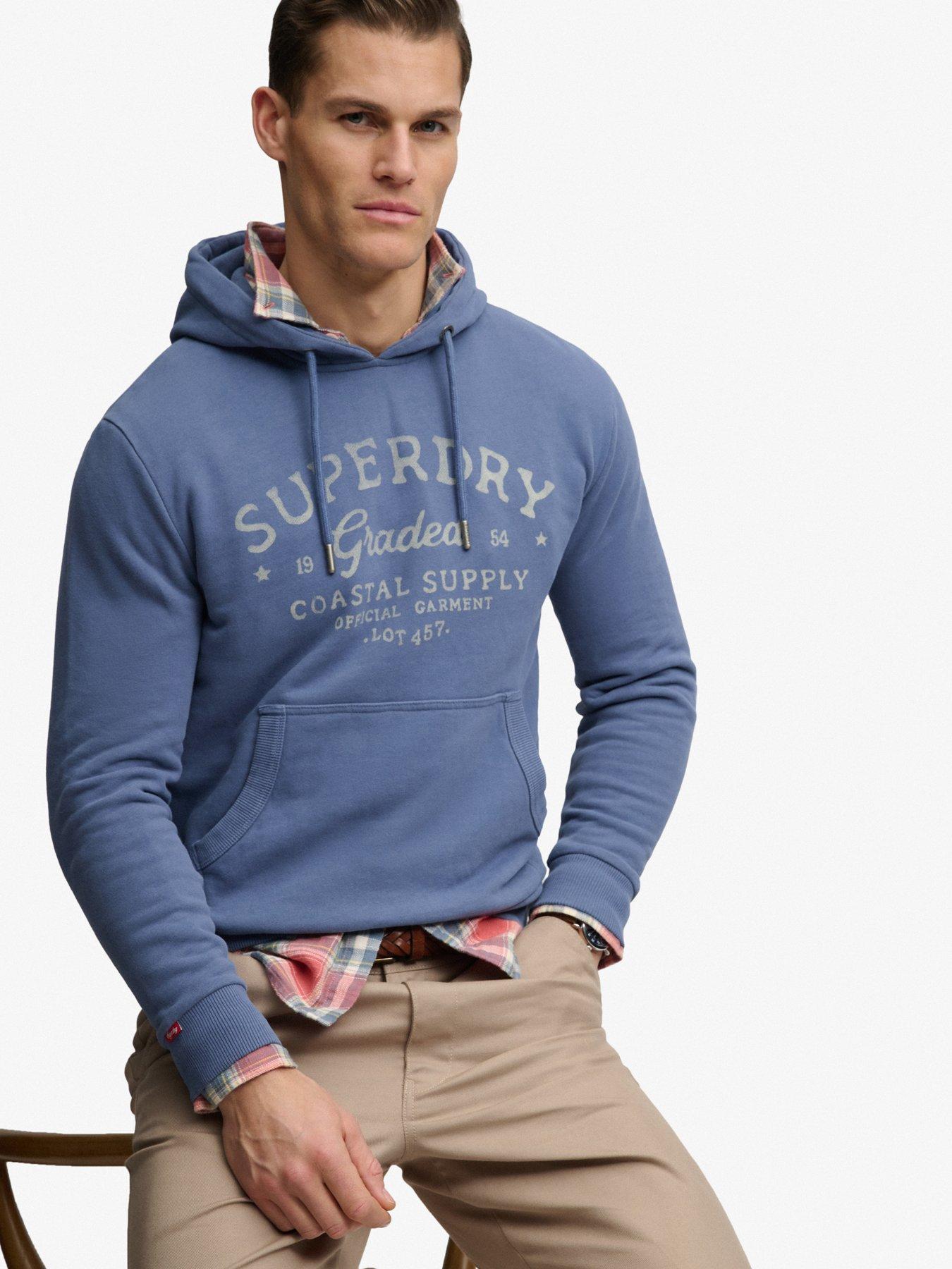  image of superdry-lo-fi-dockside-hoodie-navy