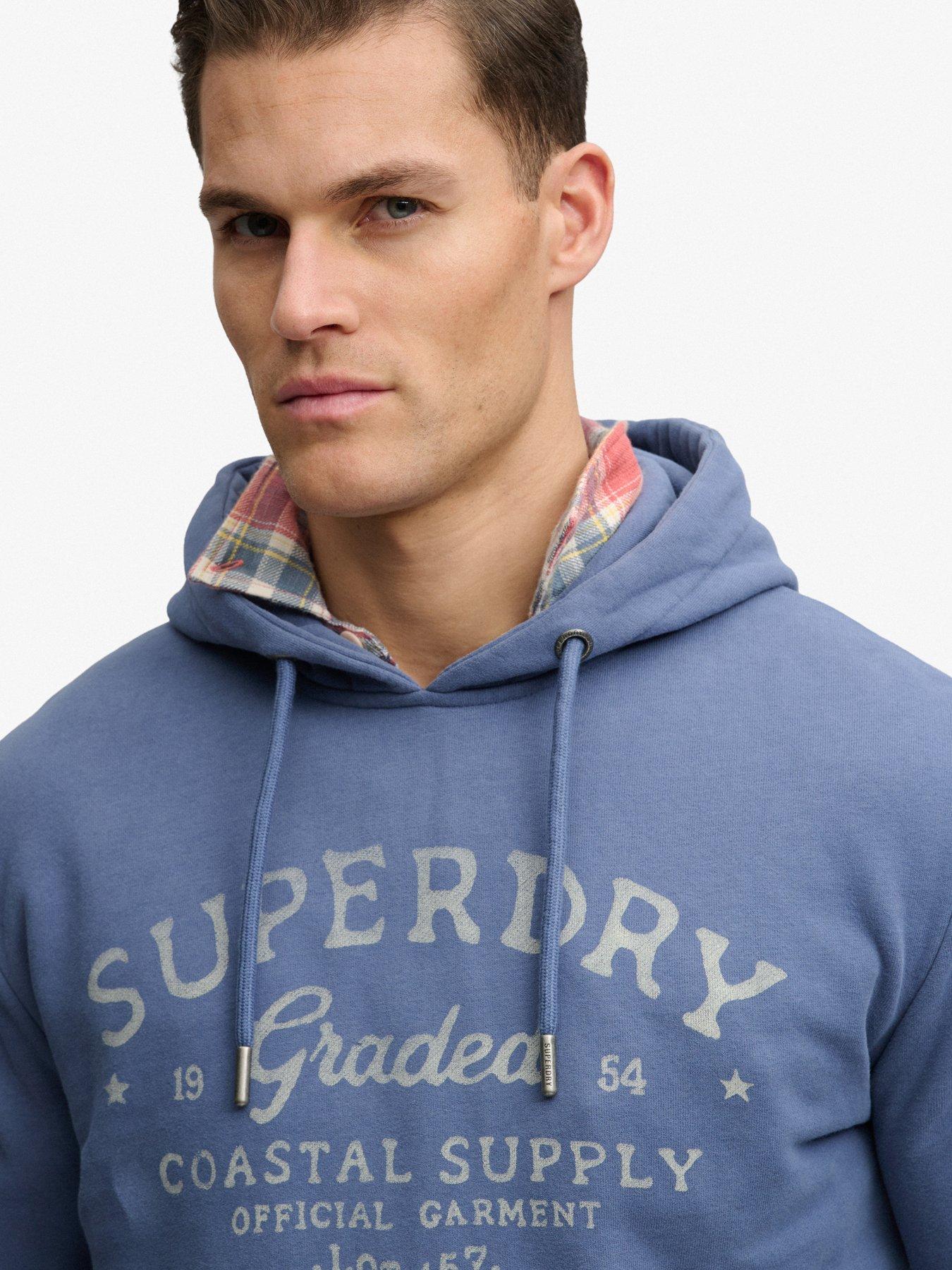  image of superdry-lo-fi-dockside-hoodie-navy
