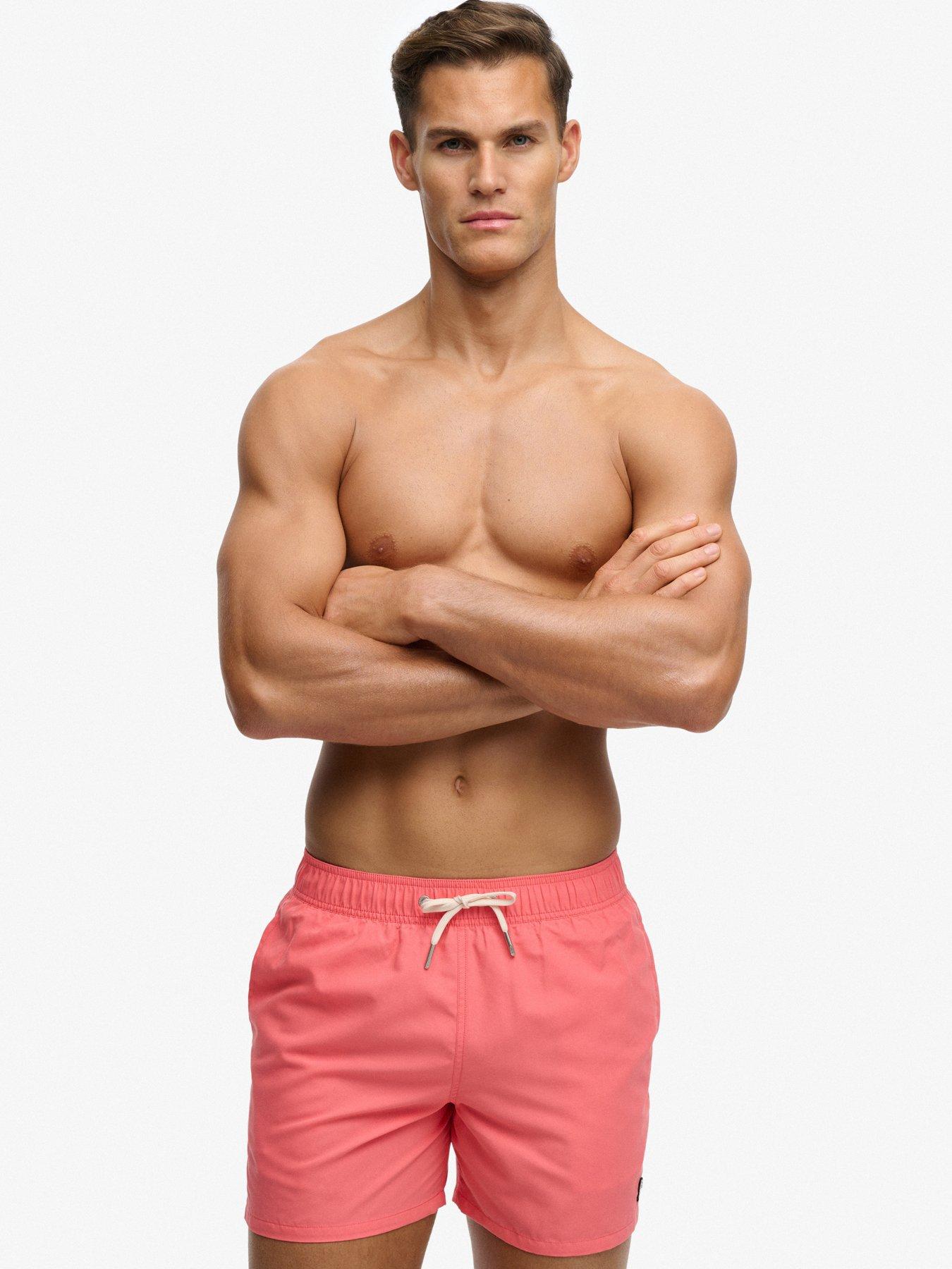 Superdry Superdry Embroidered Logo 15- Inch Swim Shorts - Red