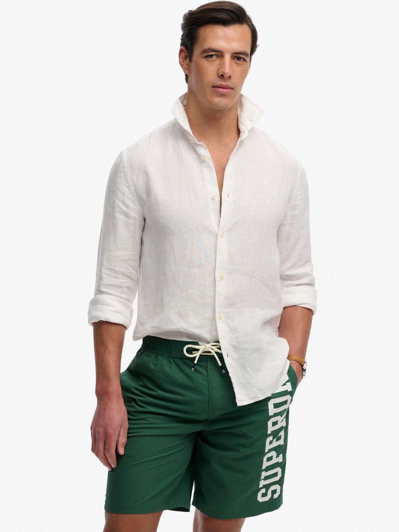 Image 6 of 7 of Superdry Logo 19-Inch Boardshorts - Green