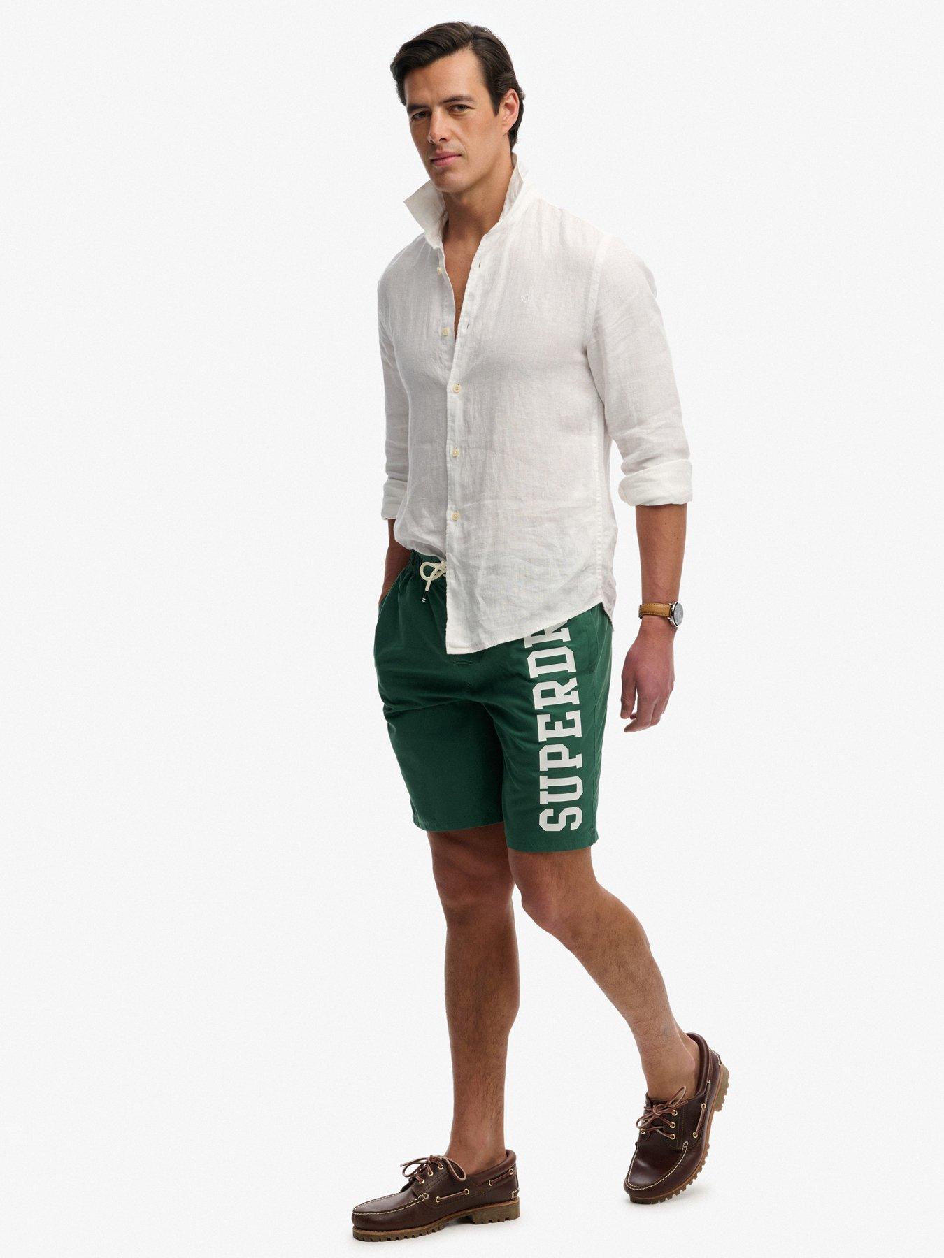 Image 7 of 7 of Superdry Logo 19-Inch Boardshorts - Green