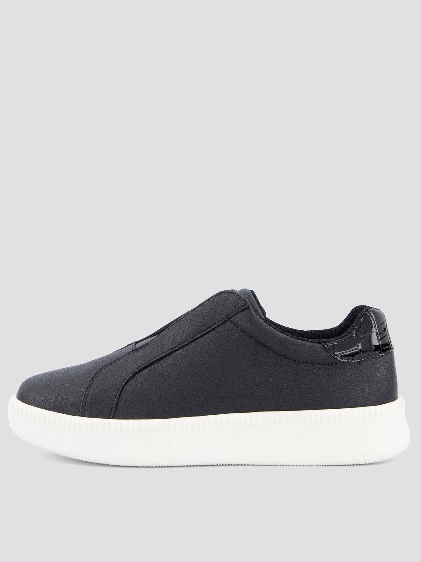The Very Collection Extra Wide Fit Laceless Trainer - Black